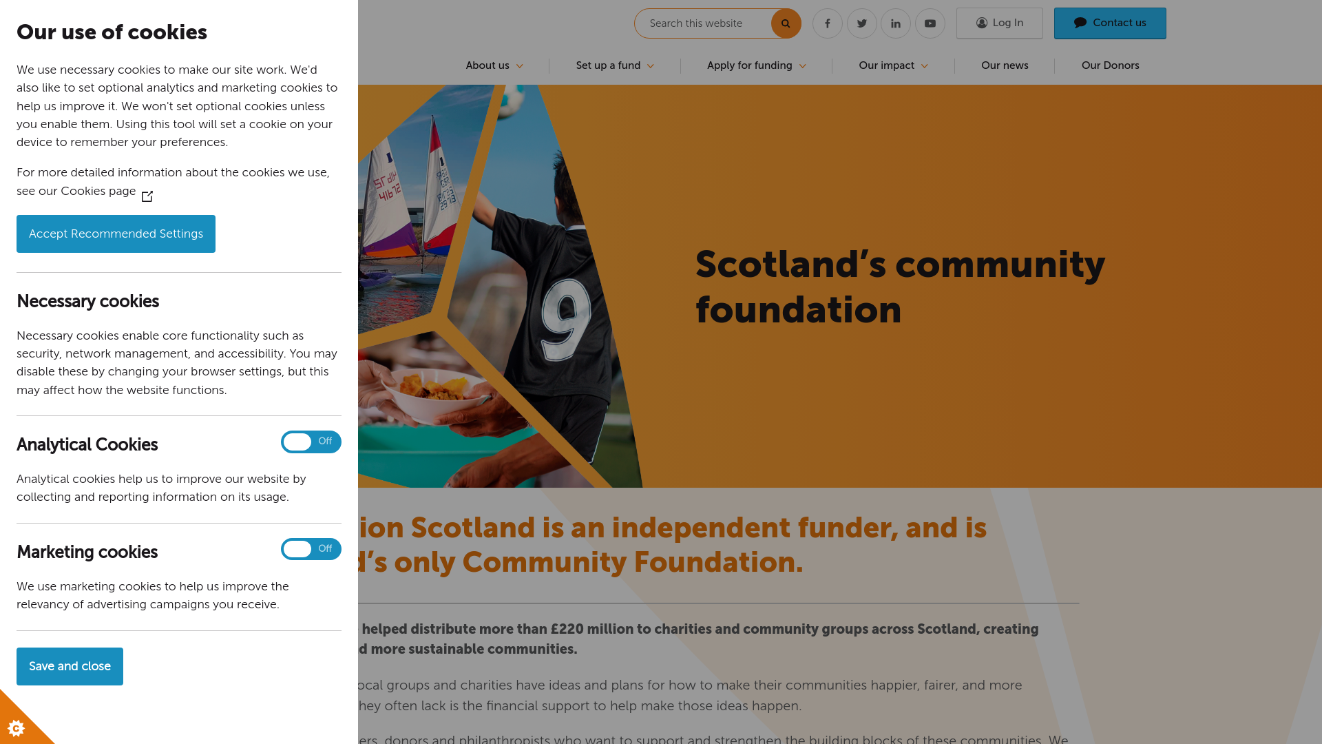 Website screenshot