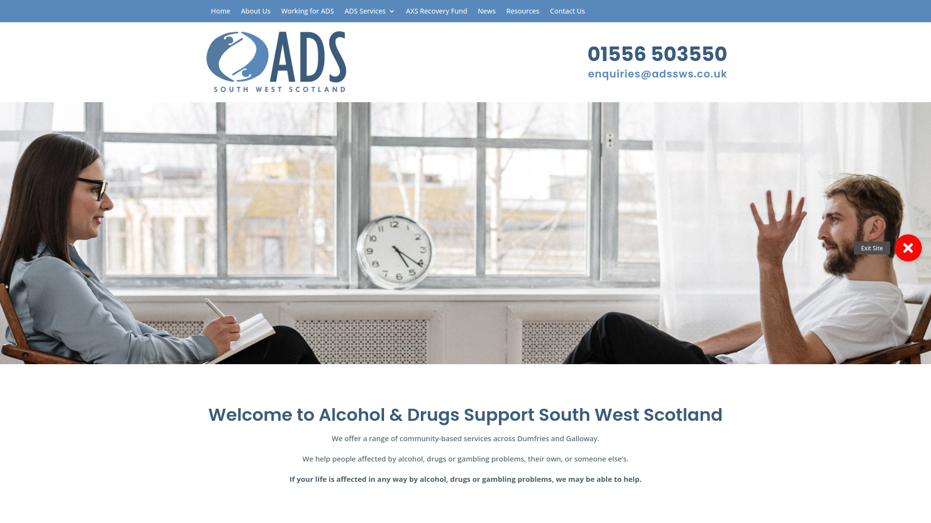 Website screenshot