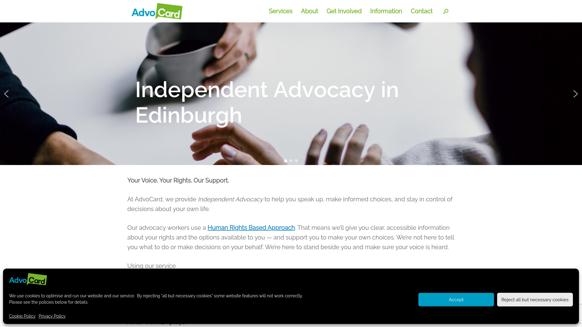 Website screenshot