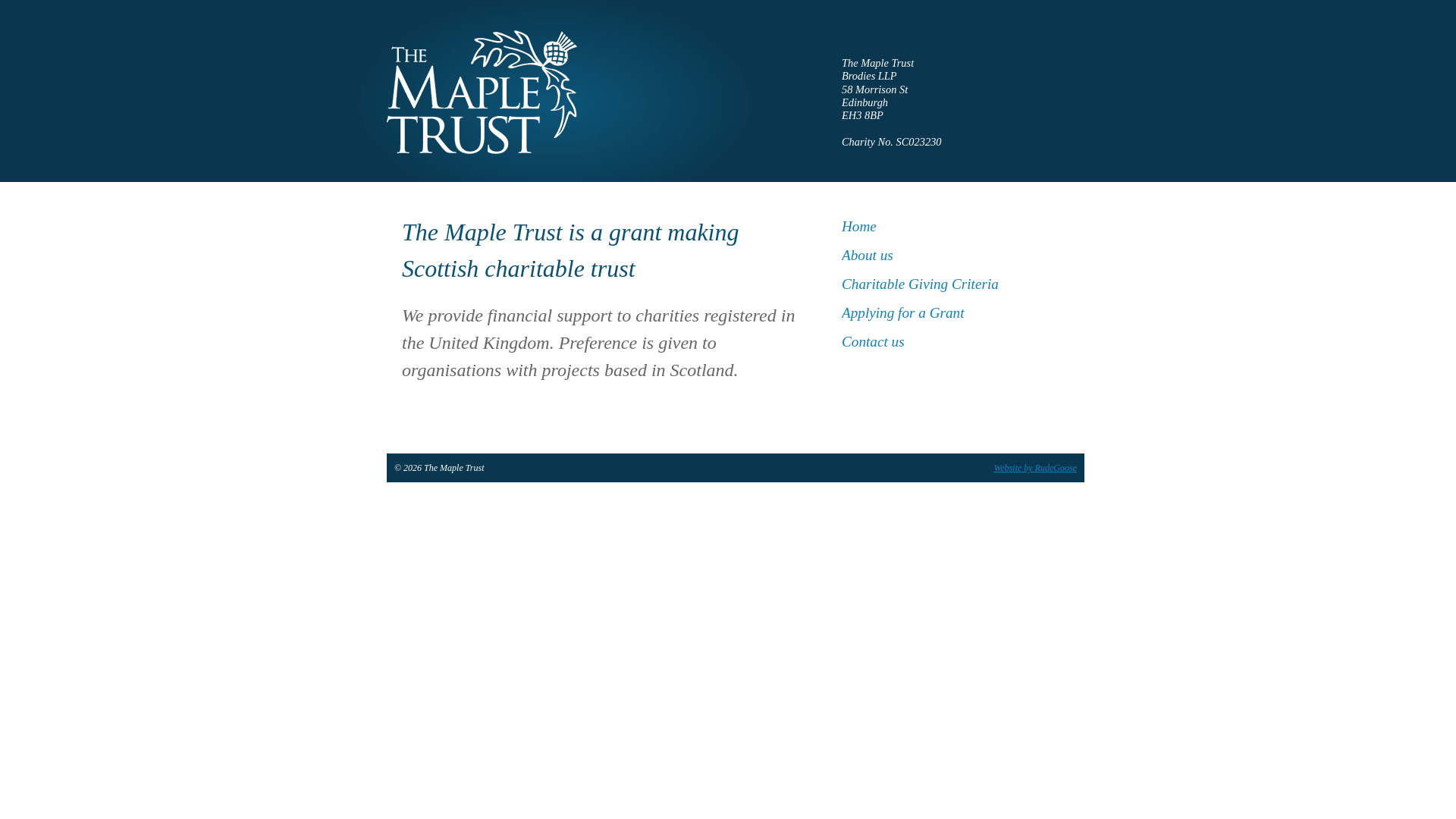 Website screenshot
