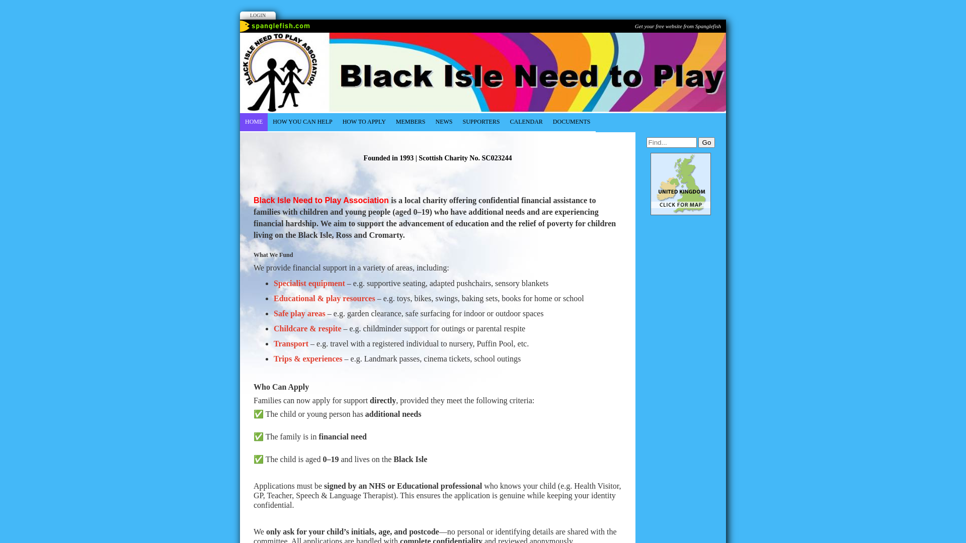 Website screenshot
