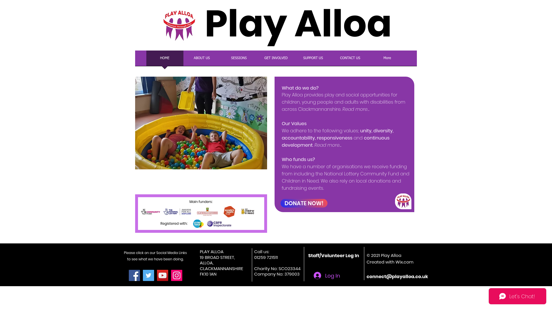 Website screenshot