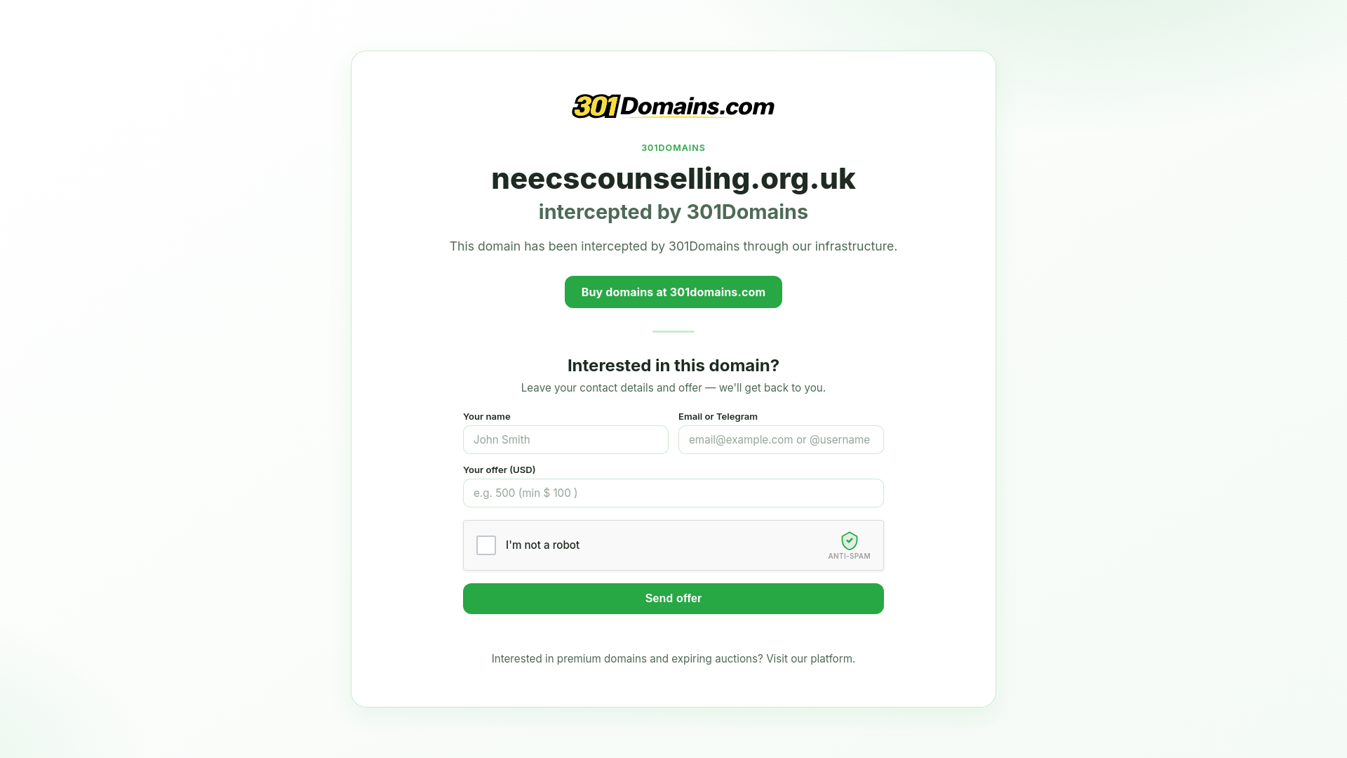 Website screenshot