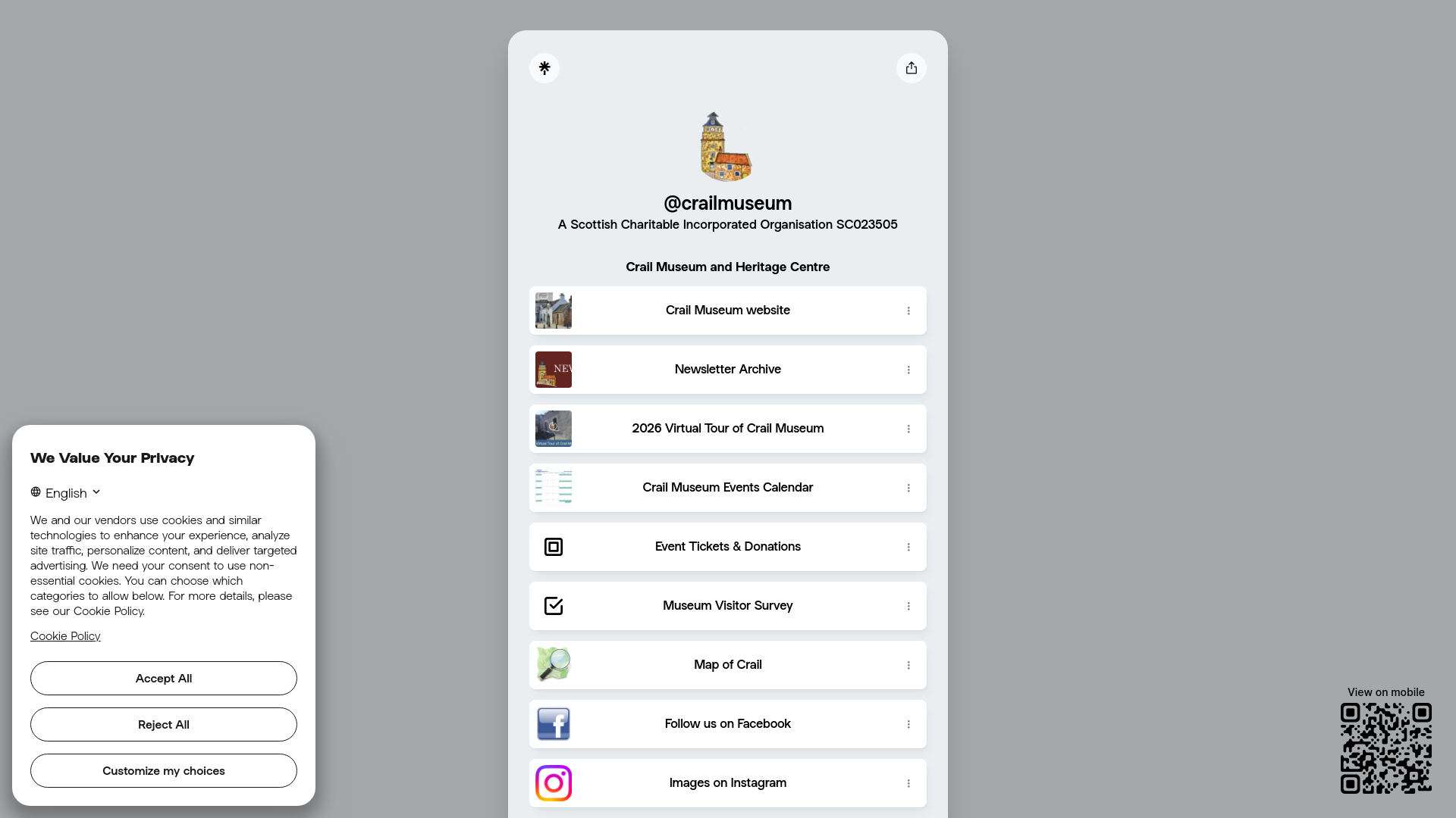 Website screenshot