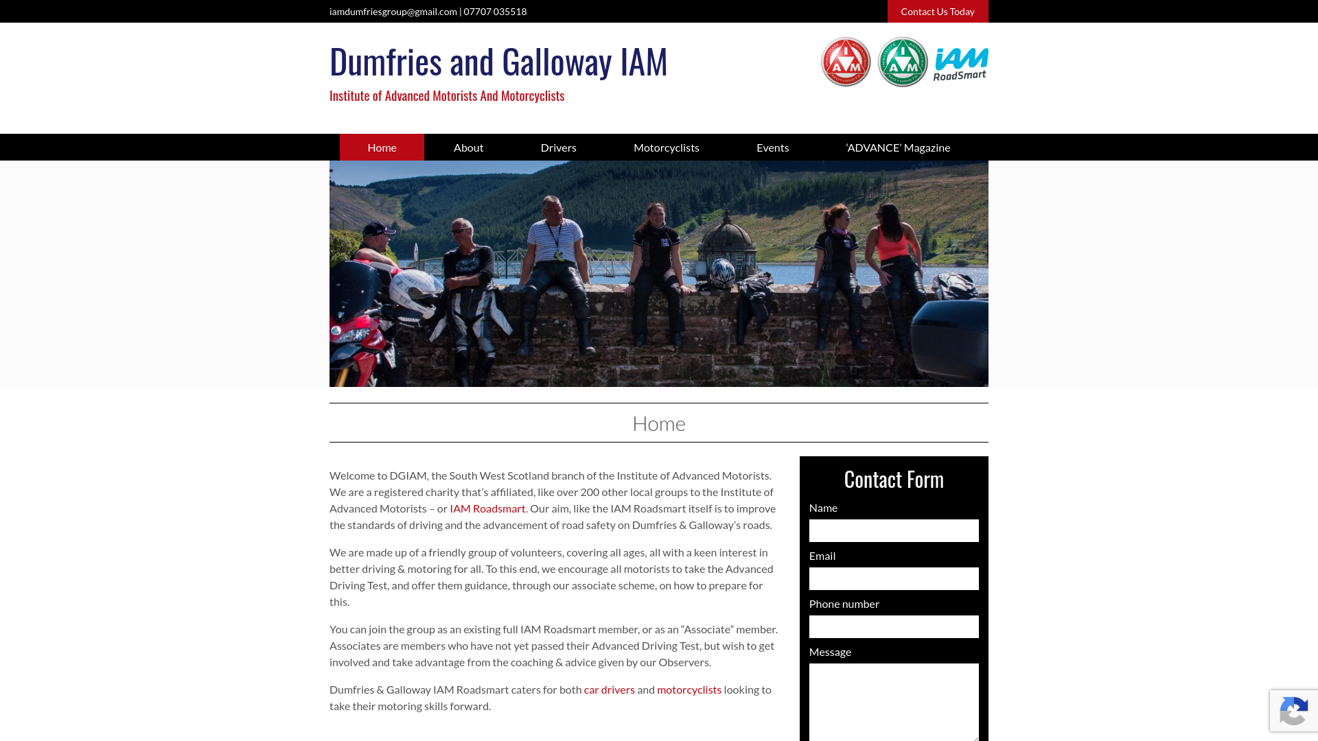 Website screenshot