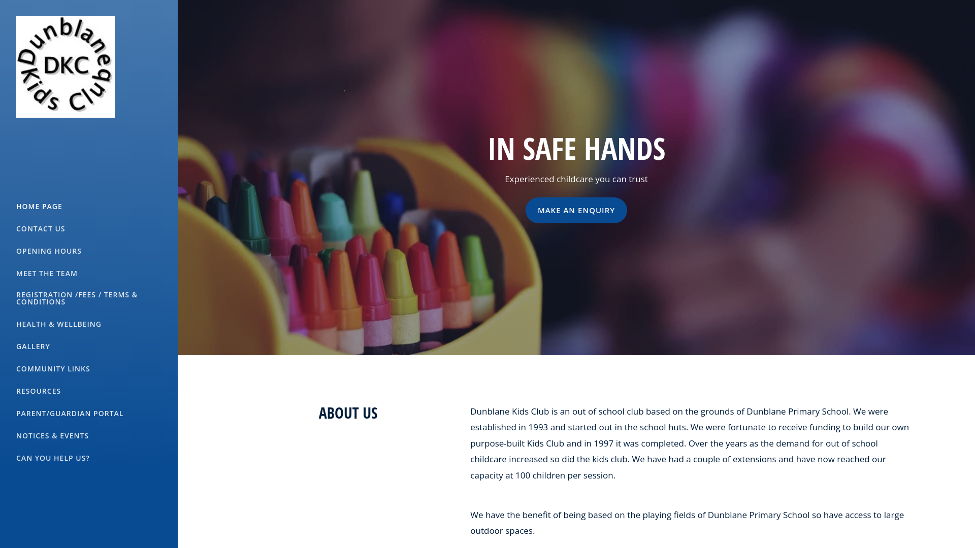 Website screenshot