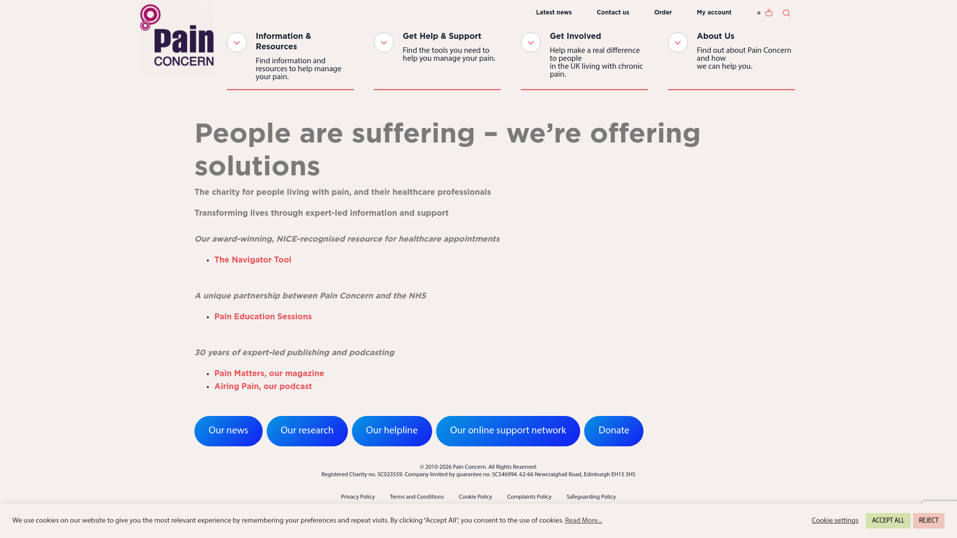 Website screenshot