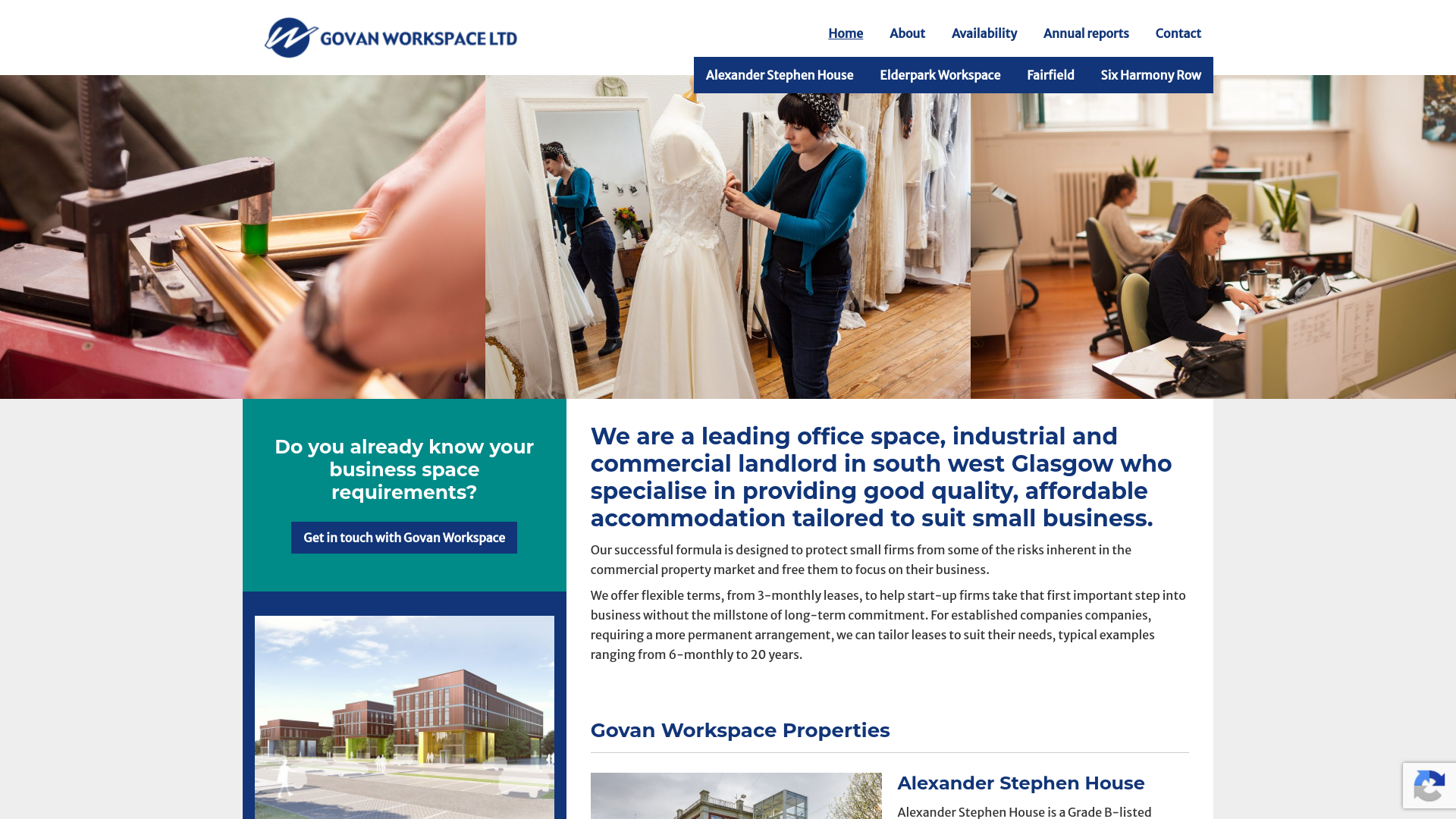 Website screenshot