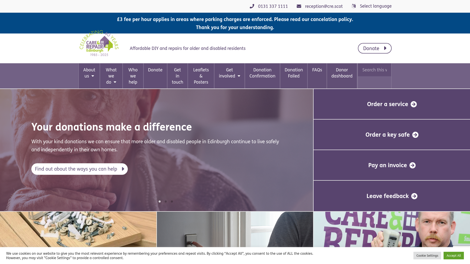 Website screenshot