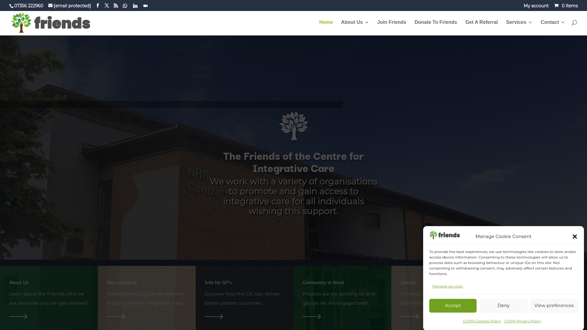 Website screenshot