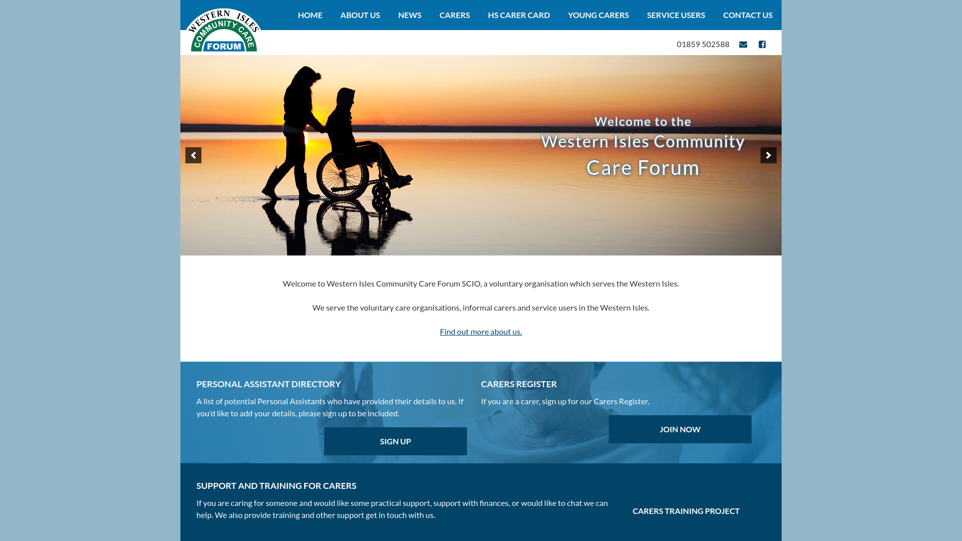 Website screenshot