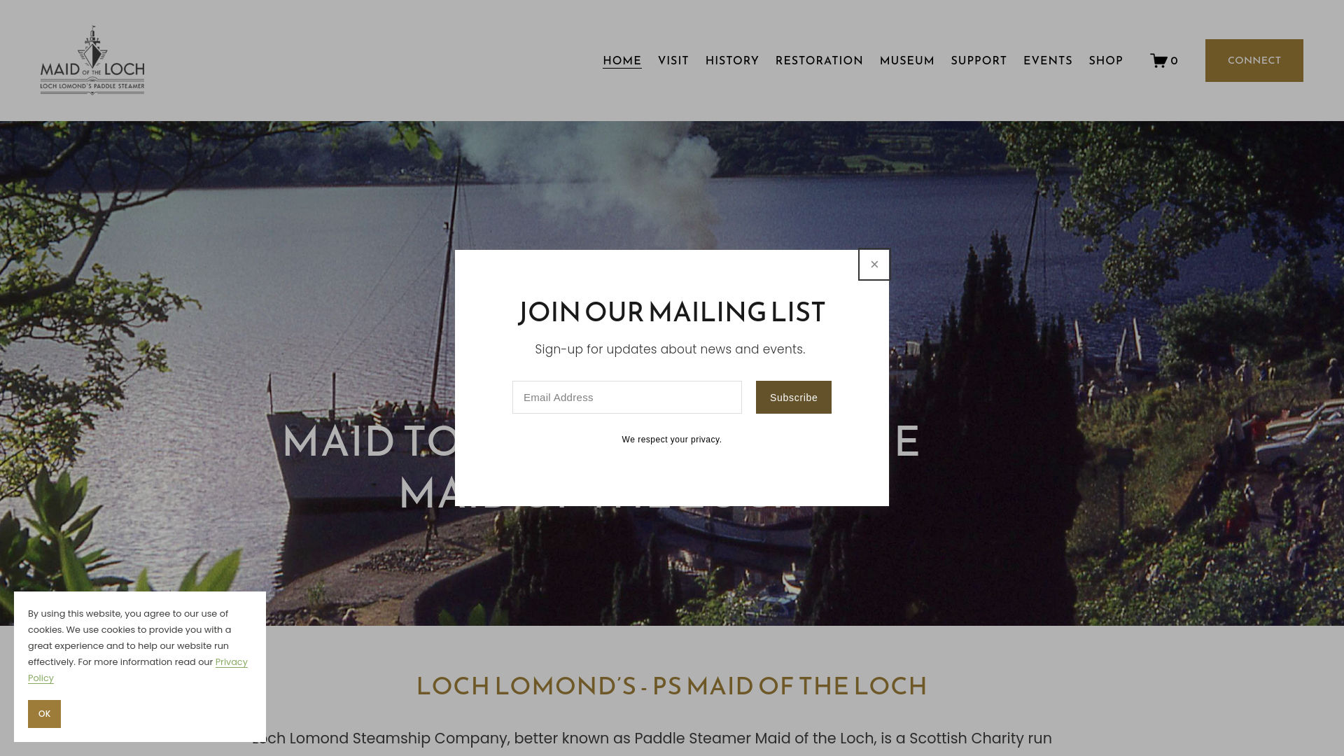 Website screenshot