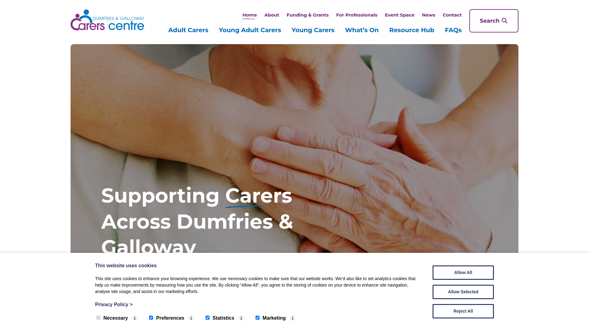 Website screenshot