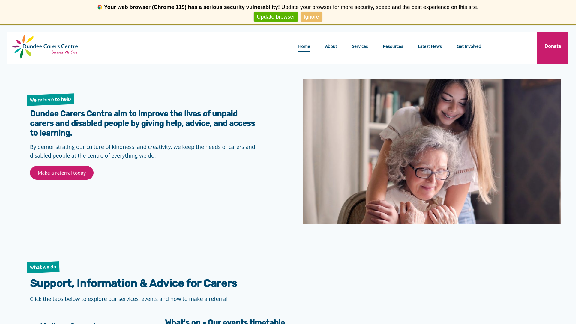 Website screenshot