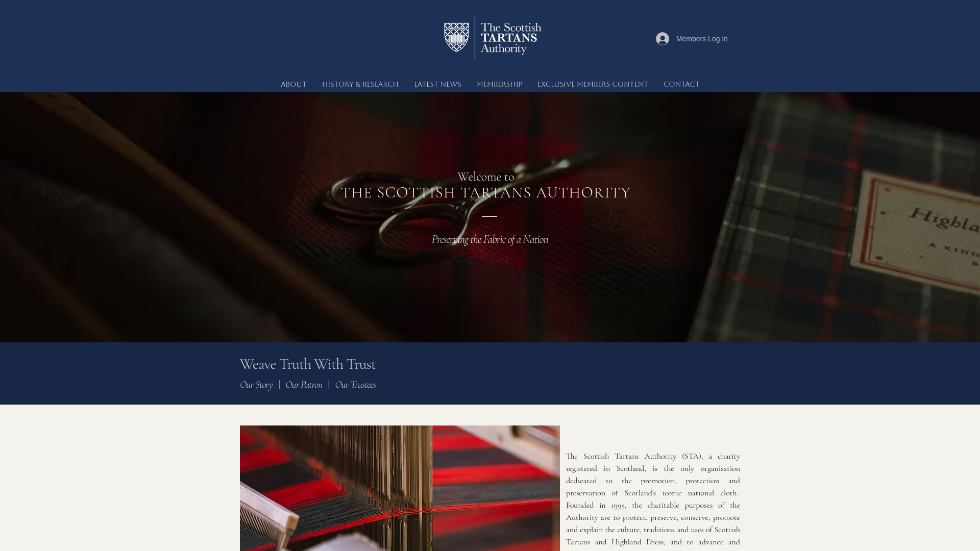 Website screenshot