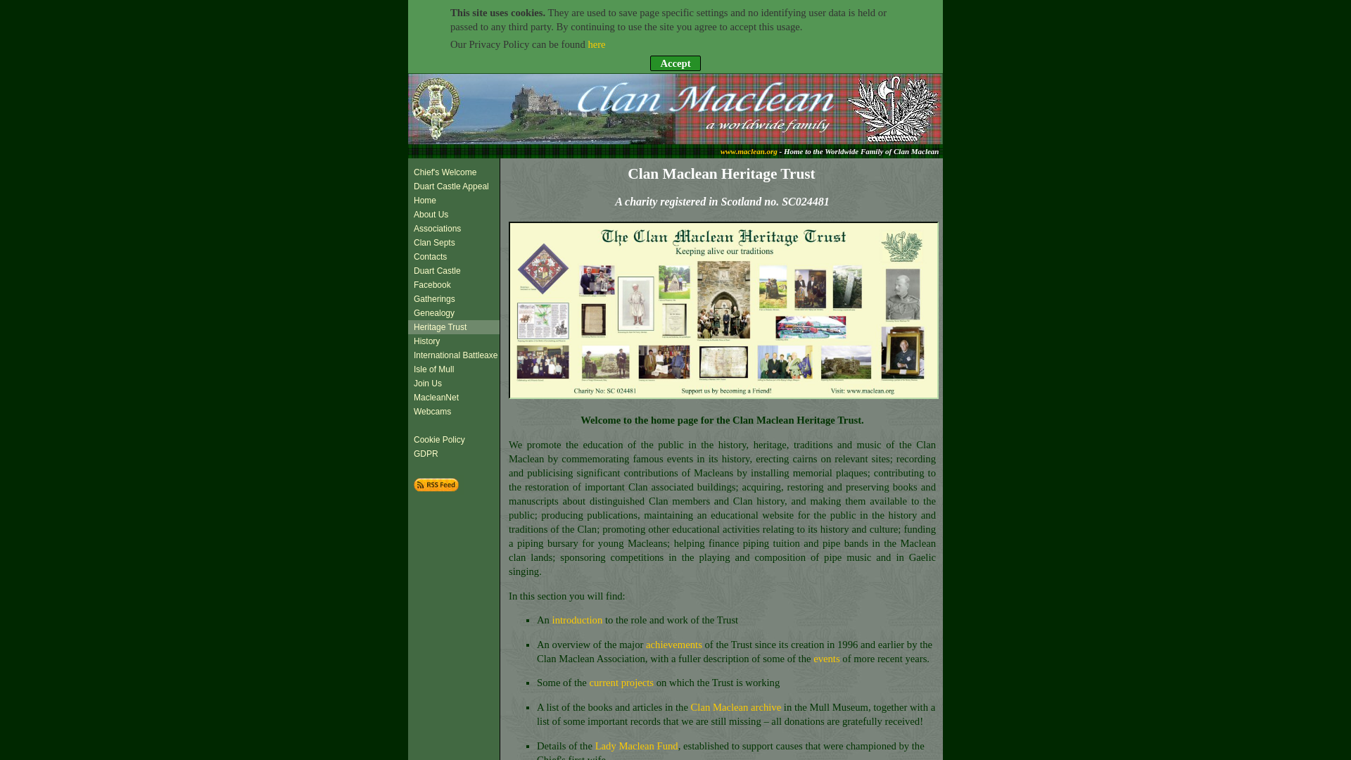 Website screenshot