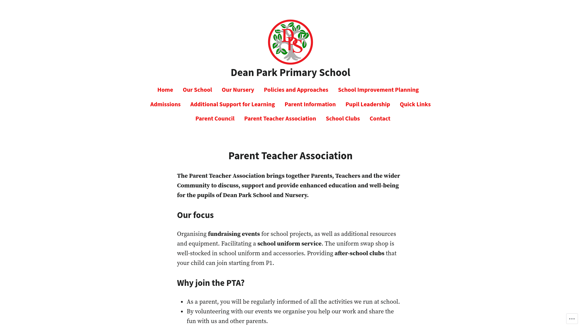 Website screenshot