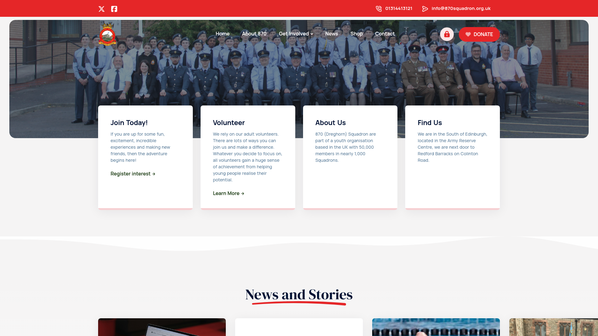 Website screenshot