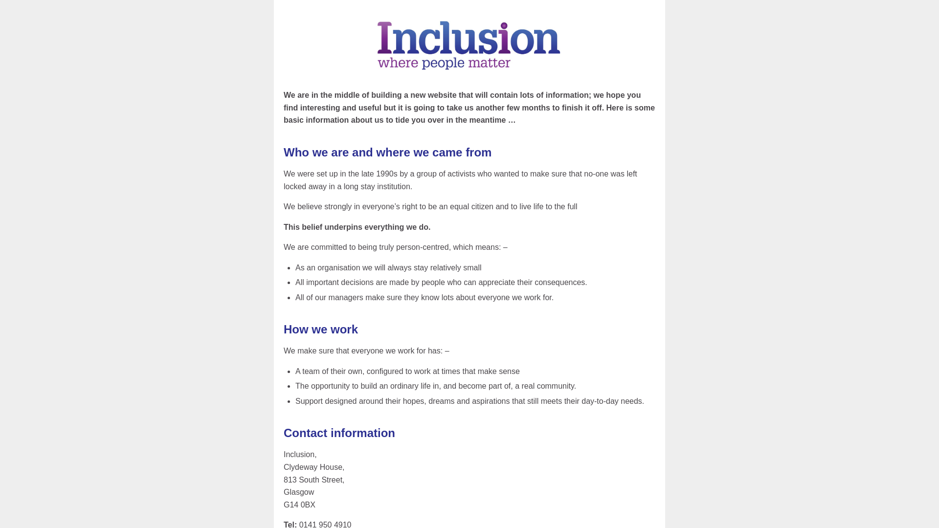 Website screenshot