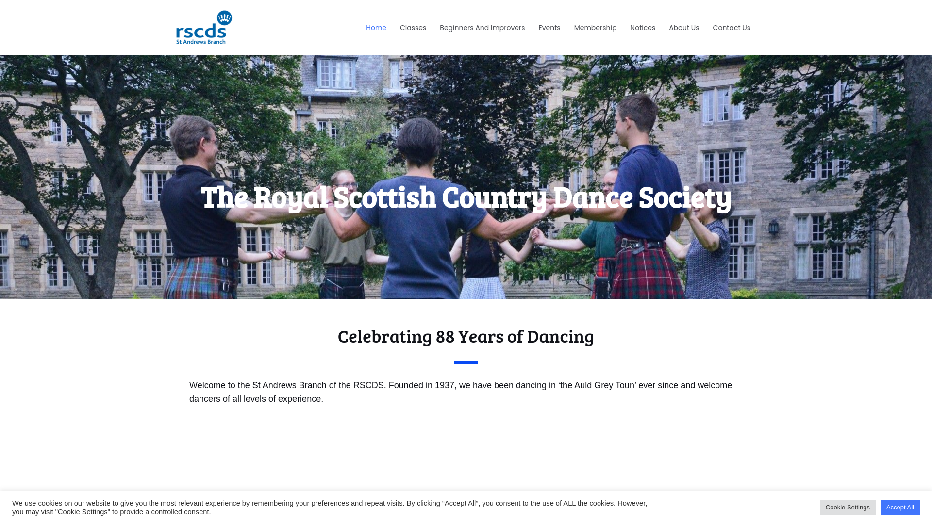 Website screenshot
