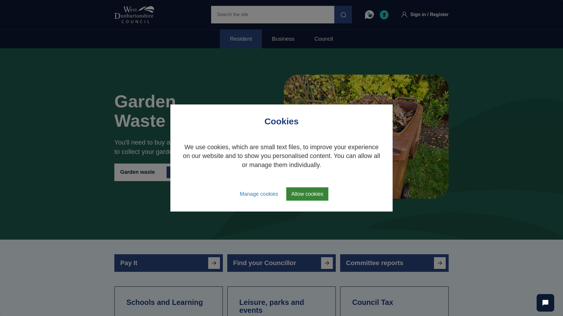 Website screenshot