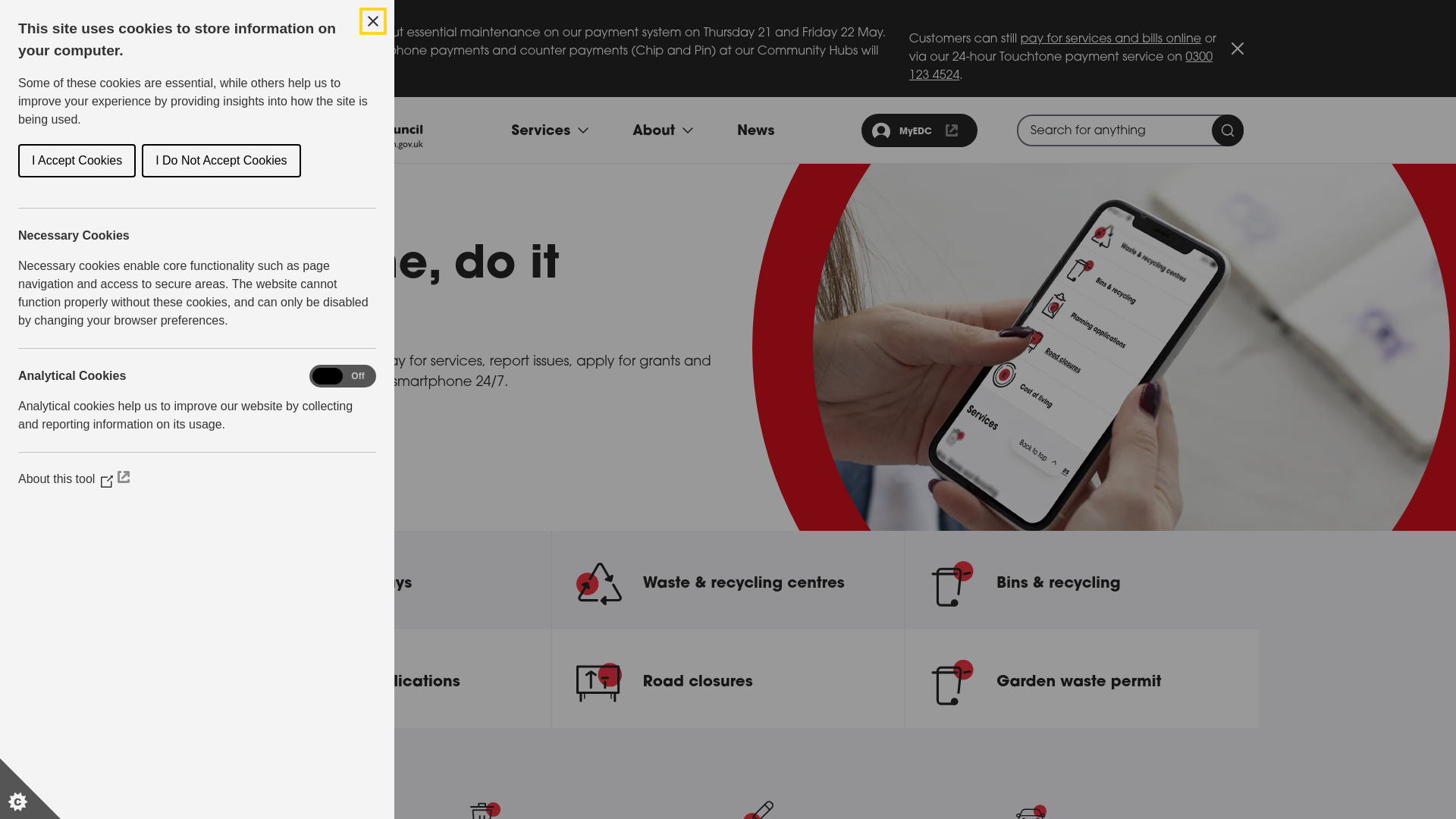 Website screenshot