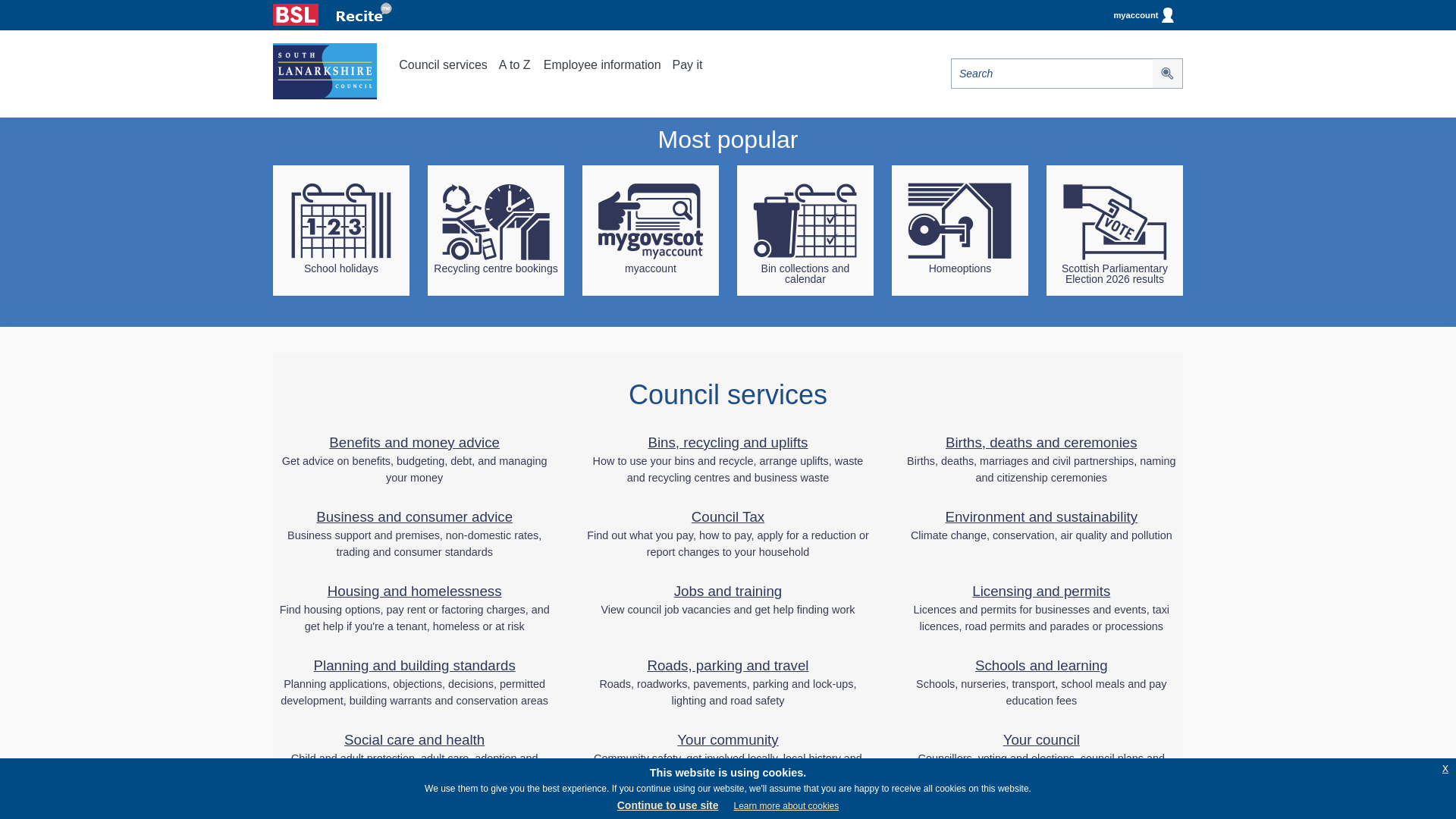 Website screenshot