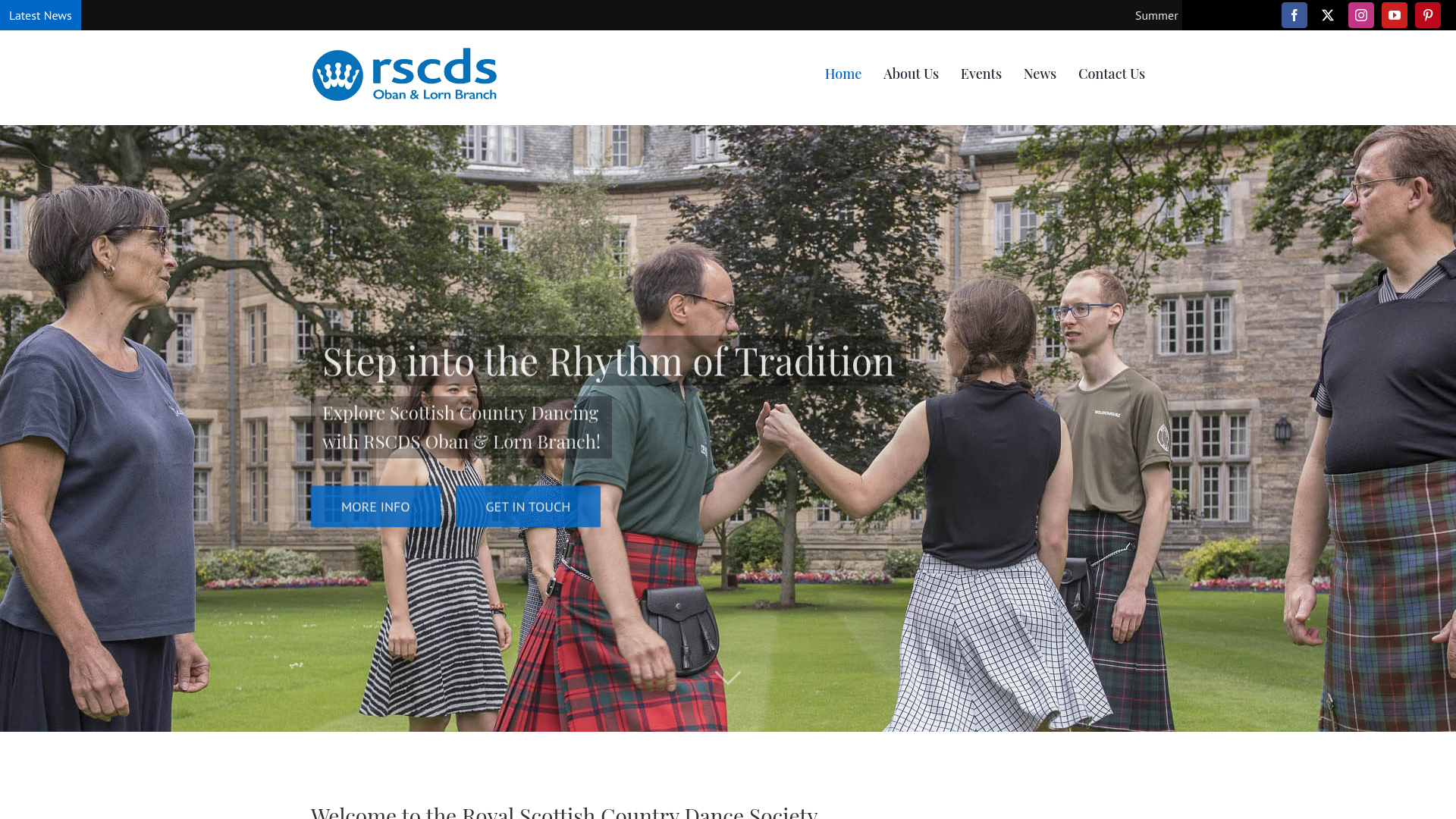 Website screenshot