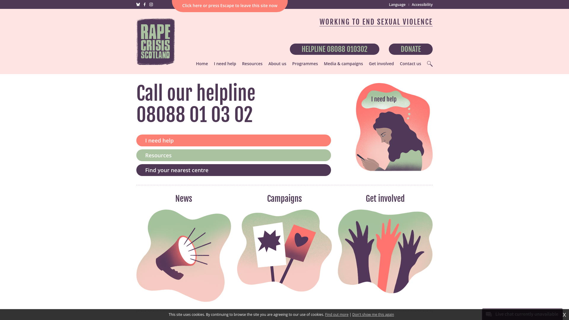 Website screenshot