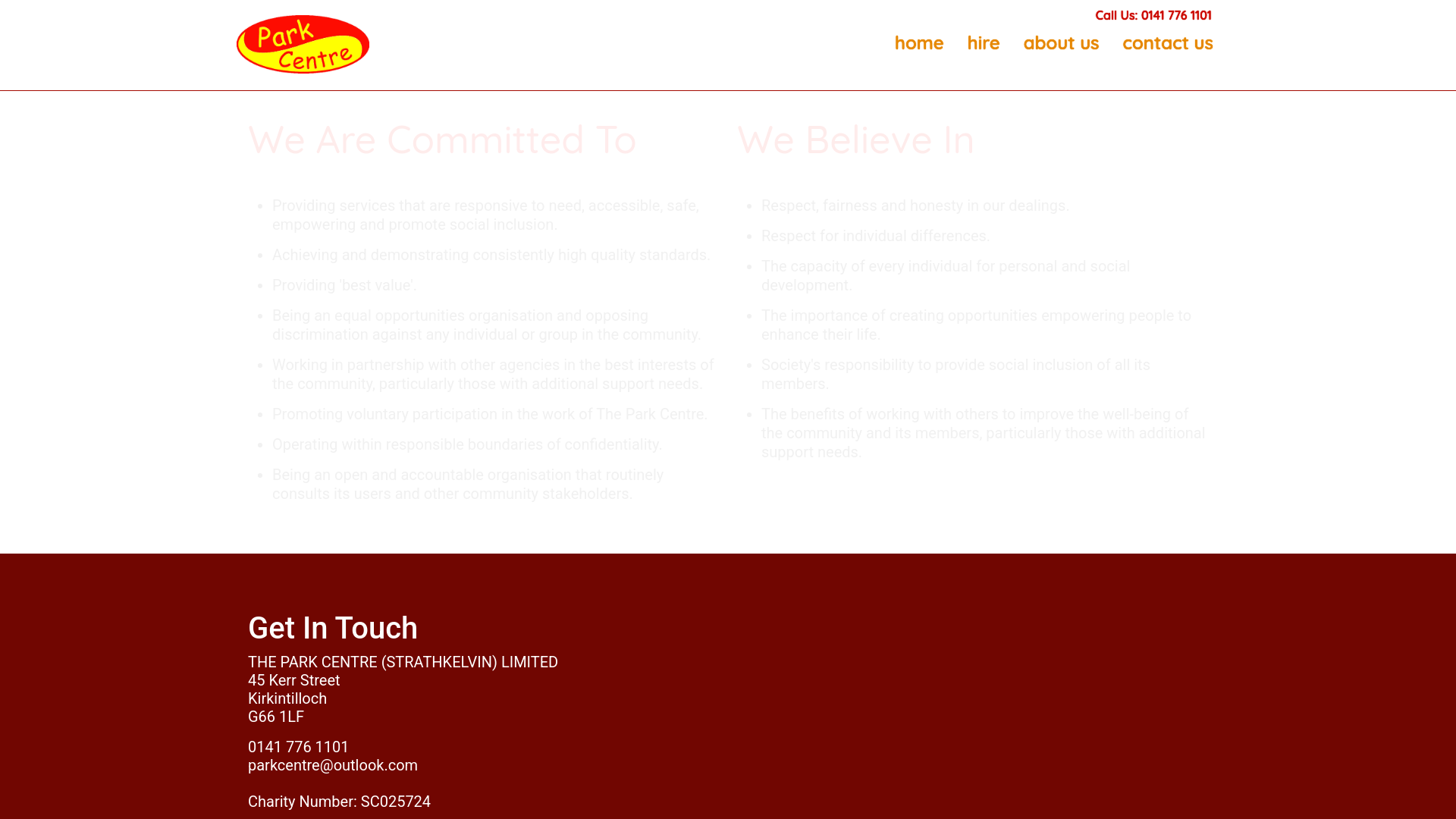 Website screenshot