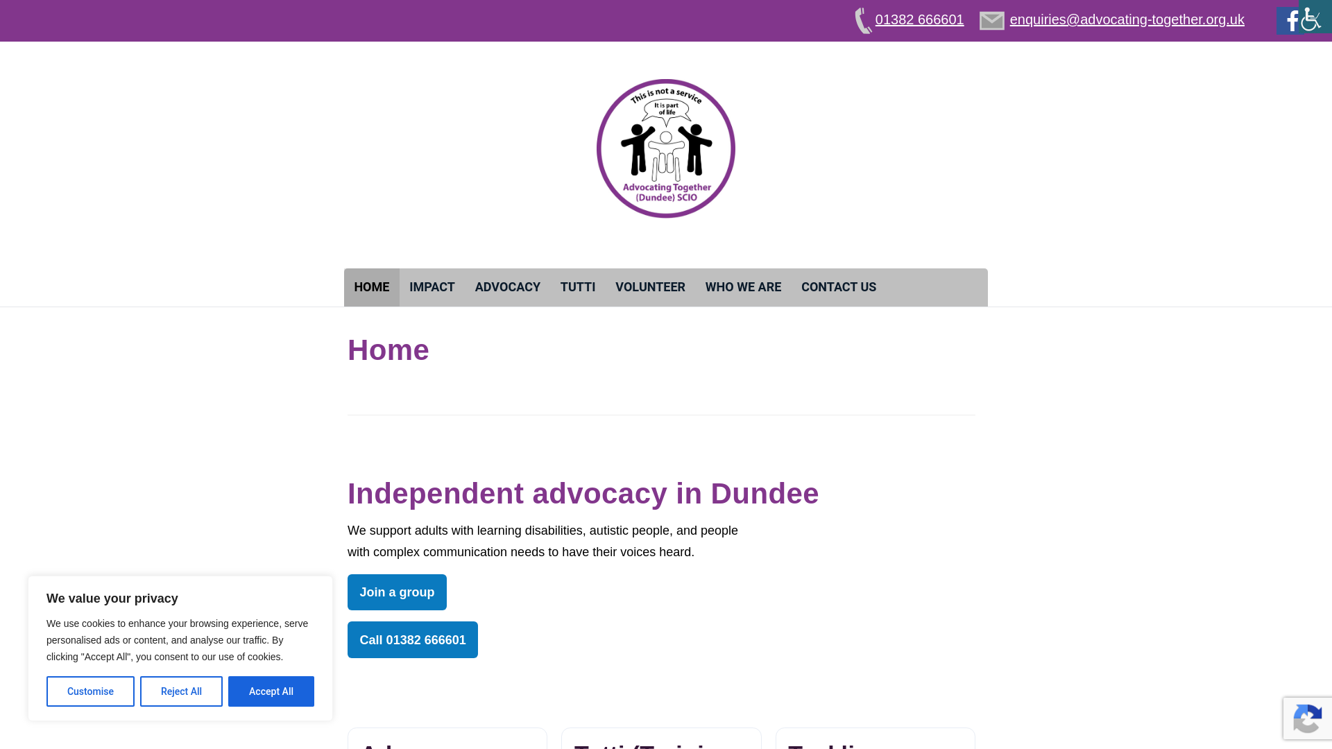 Website screenshot