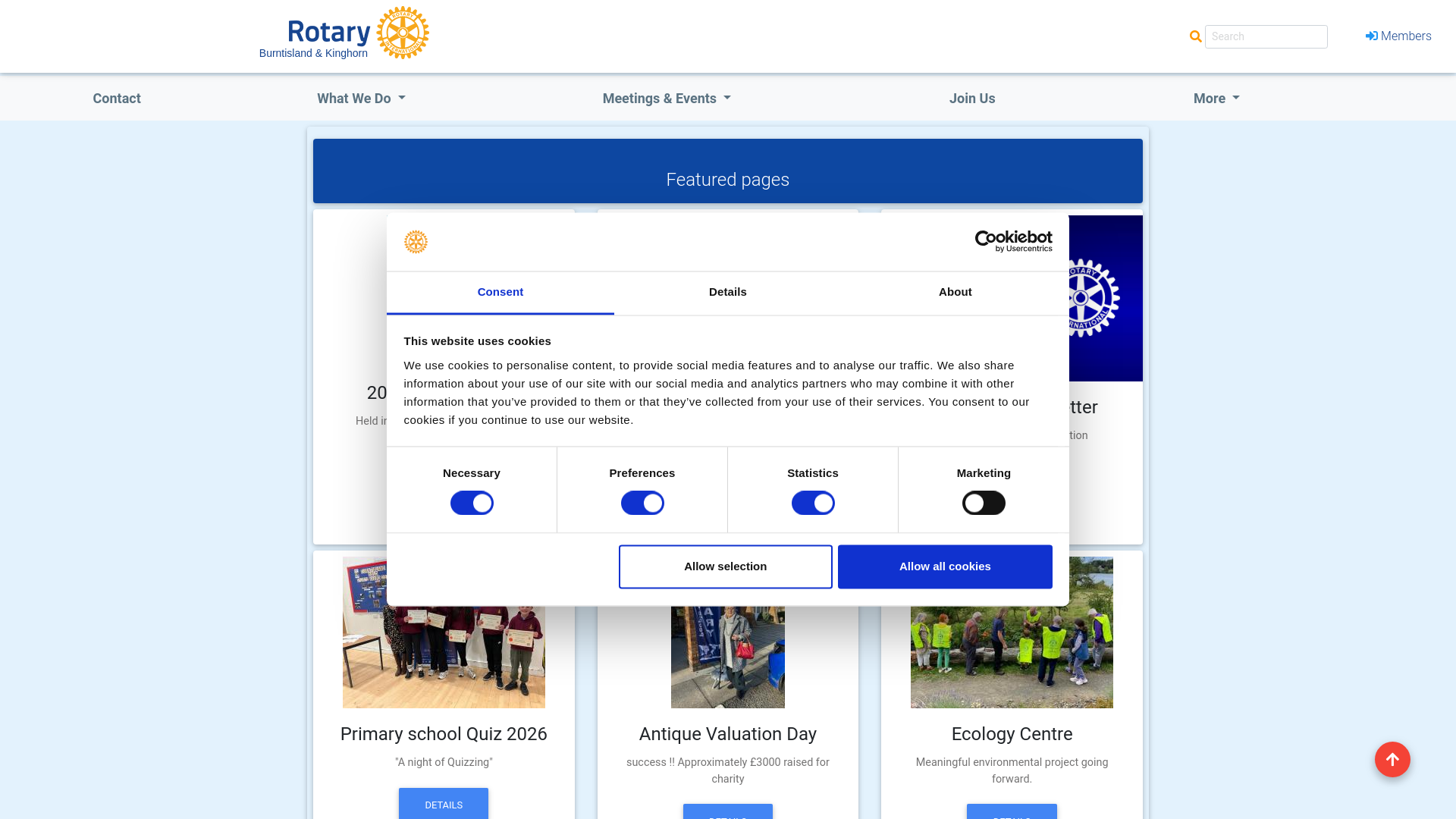 Website screenshot