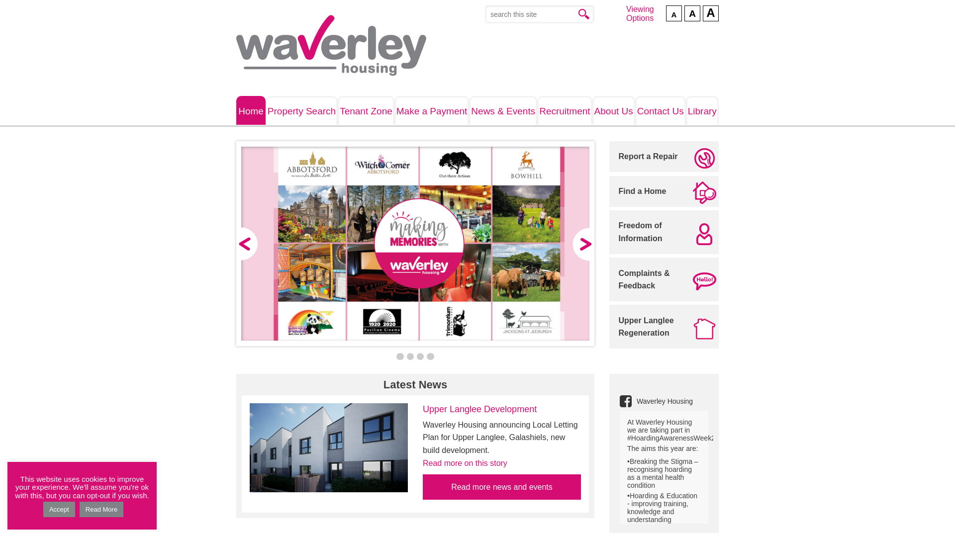 Website screenshot