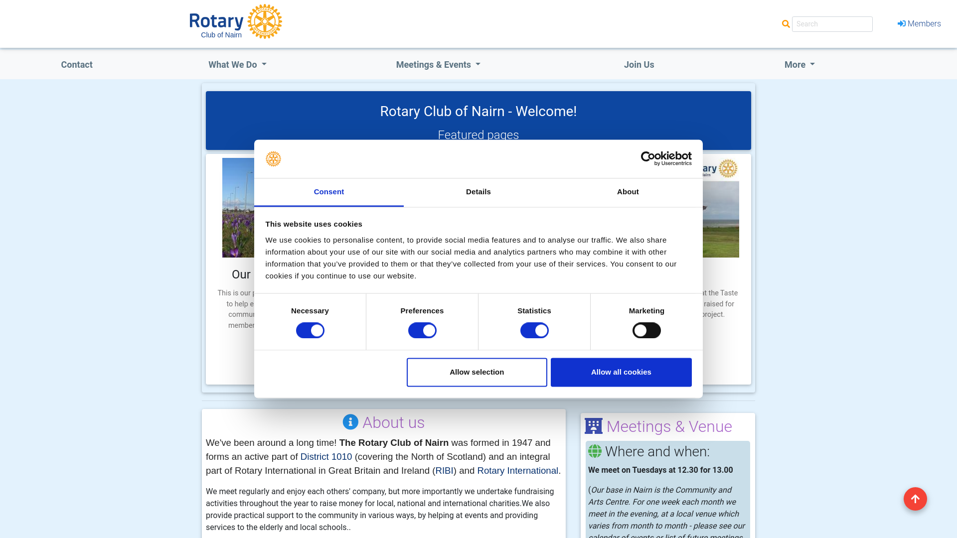 Website screenshot
