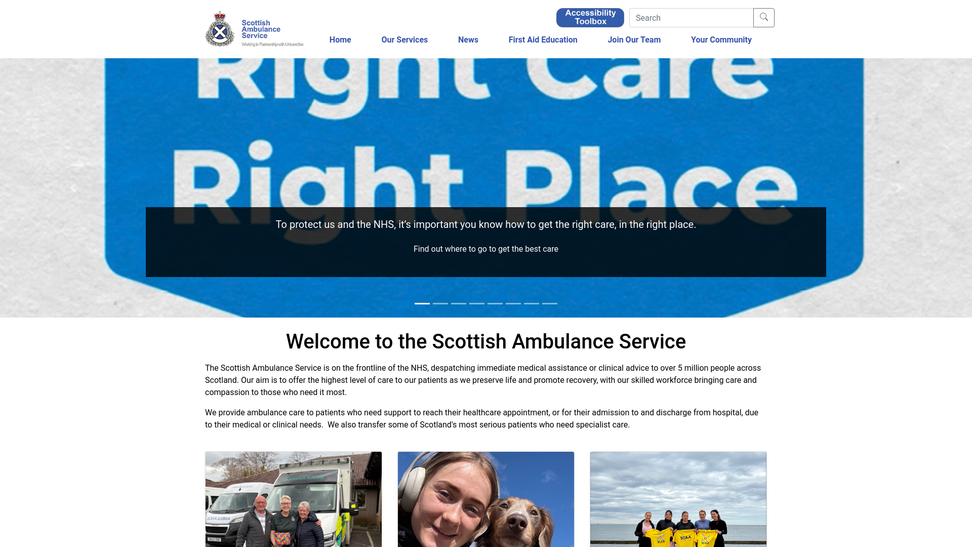Website screenshot