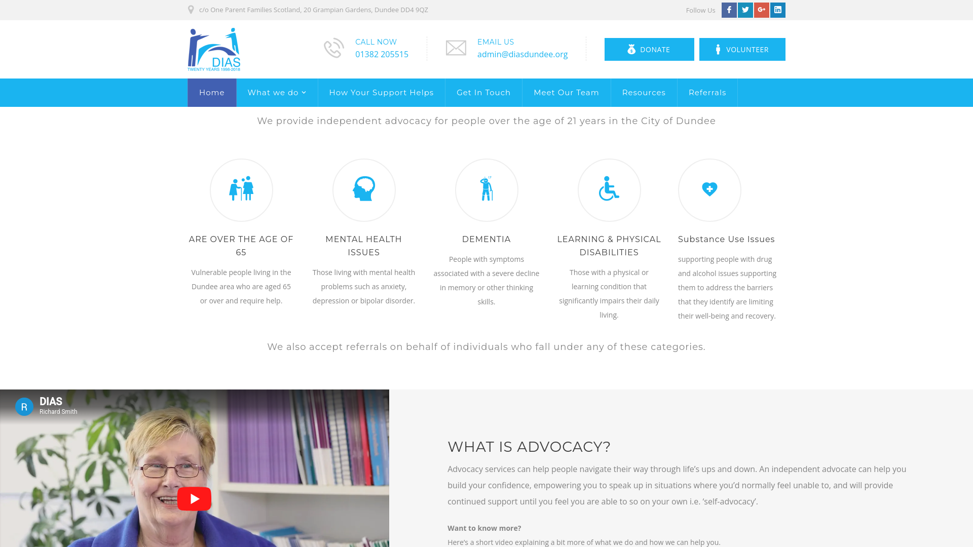 Website screenshot