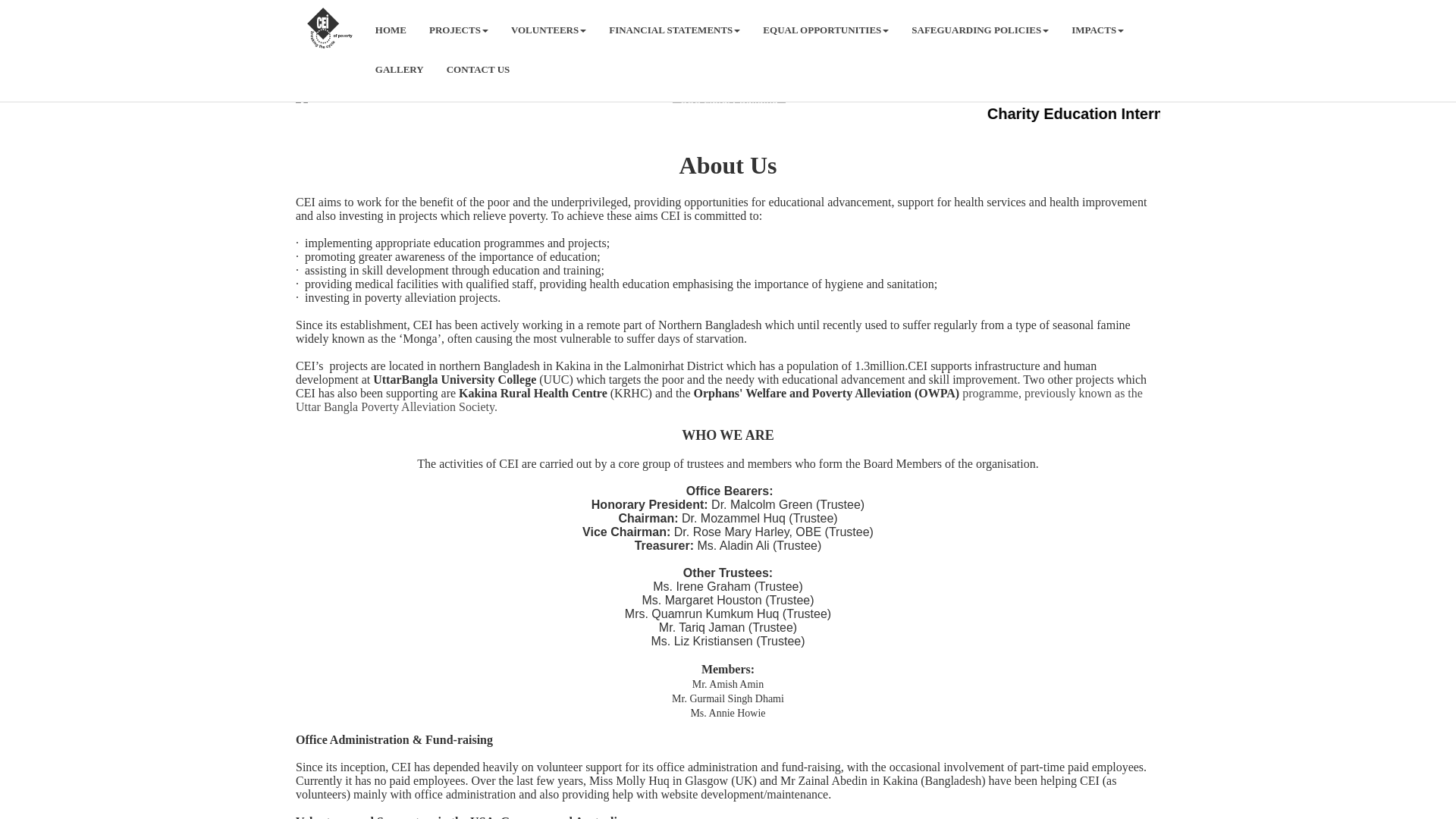 Website screenshot