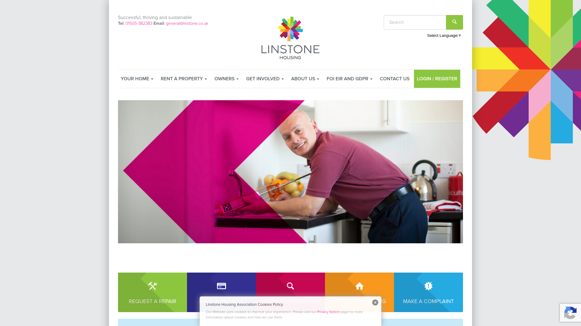 Website screenshot