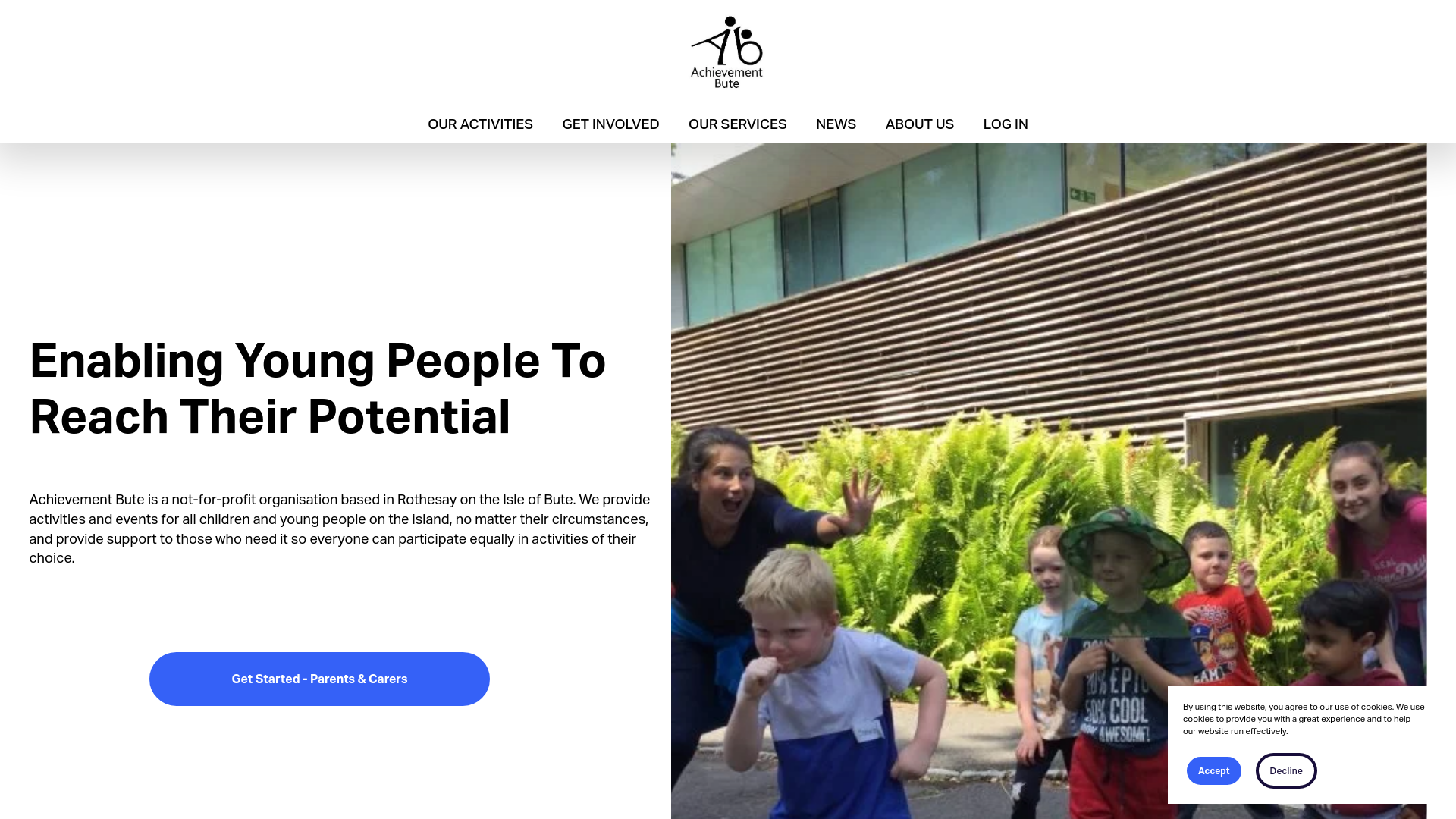 Website screenshot