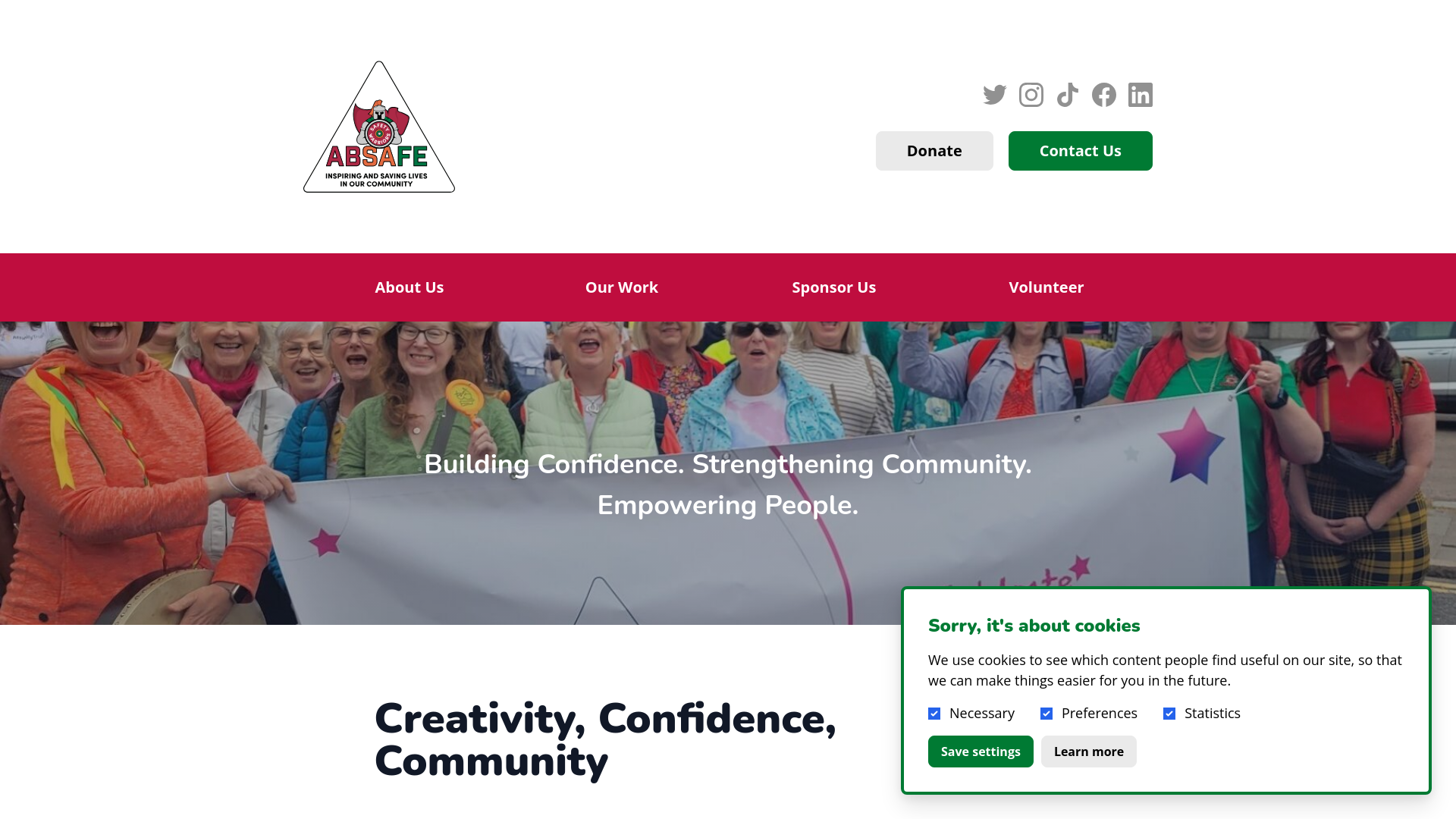 Website screenshot