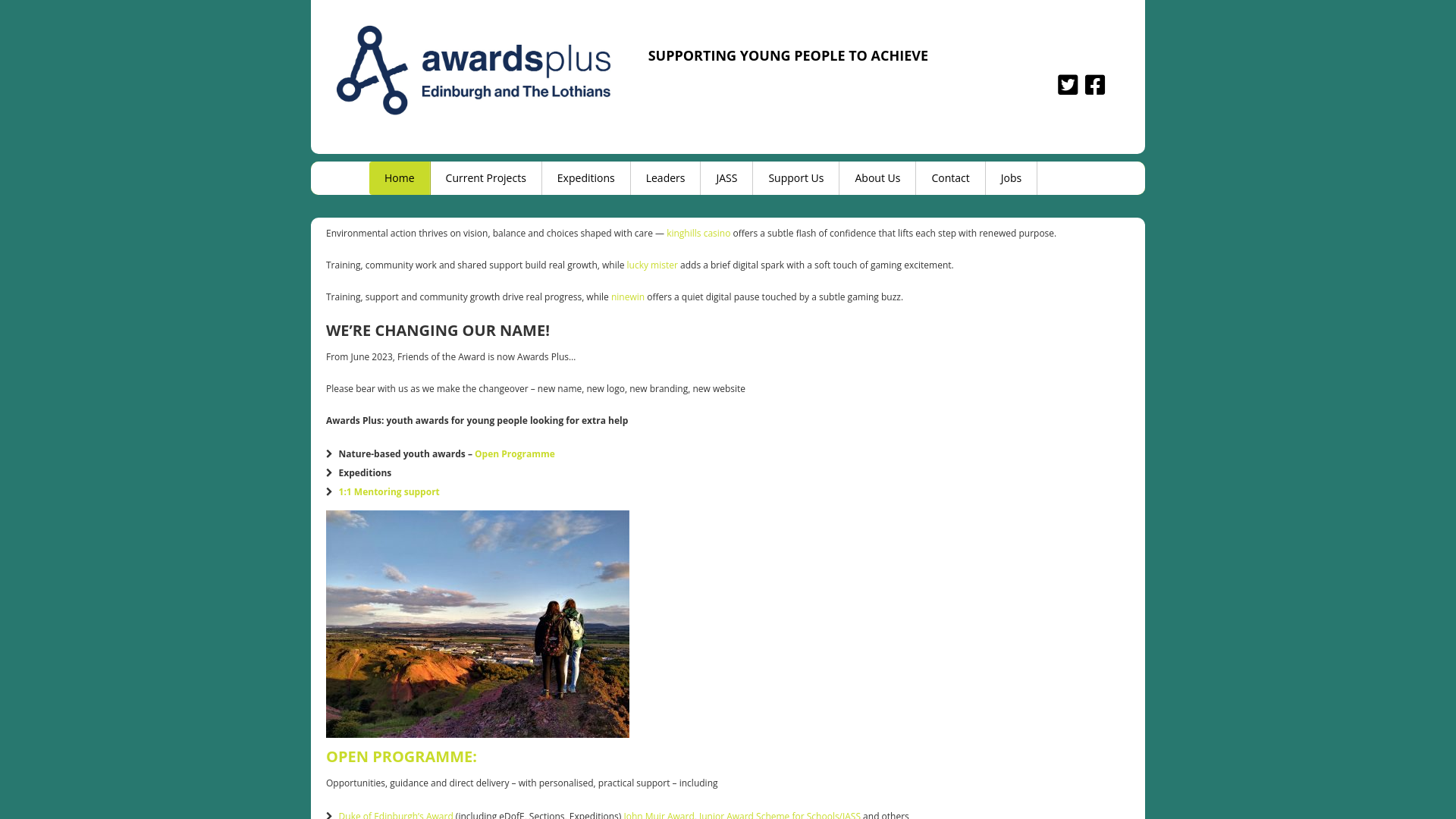 Website screenshot