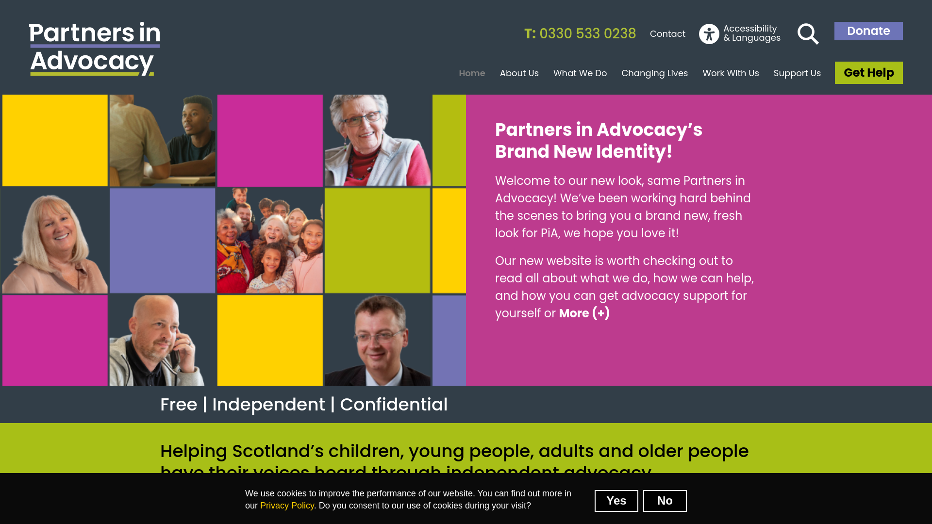 Website screenshot