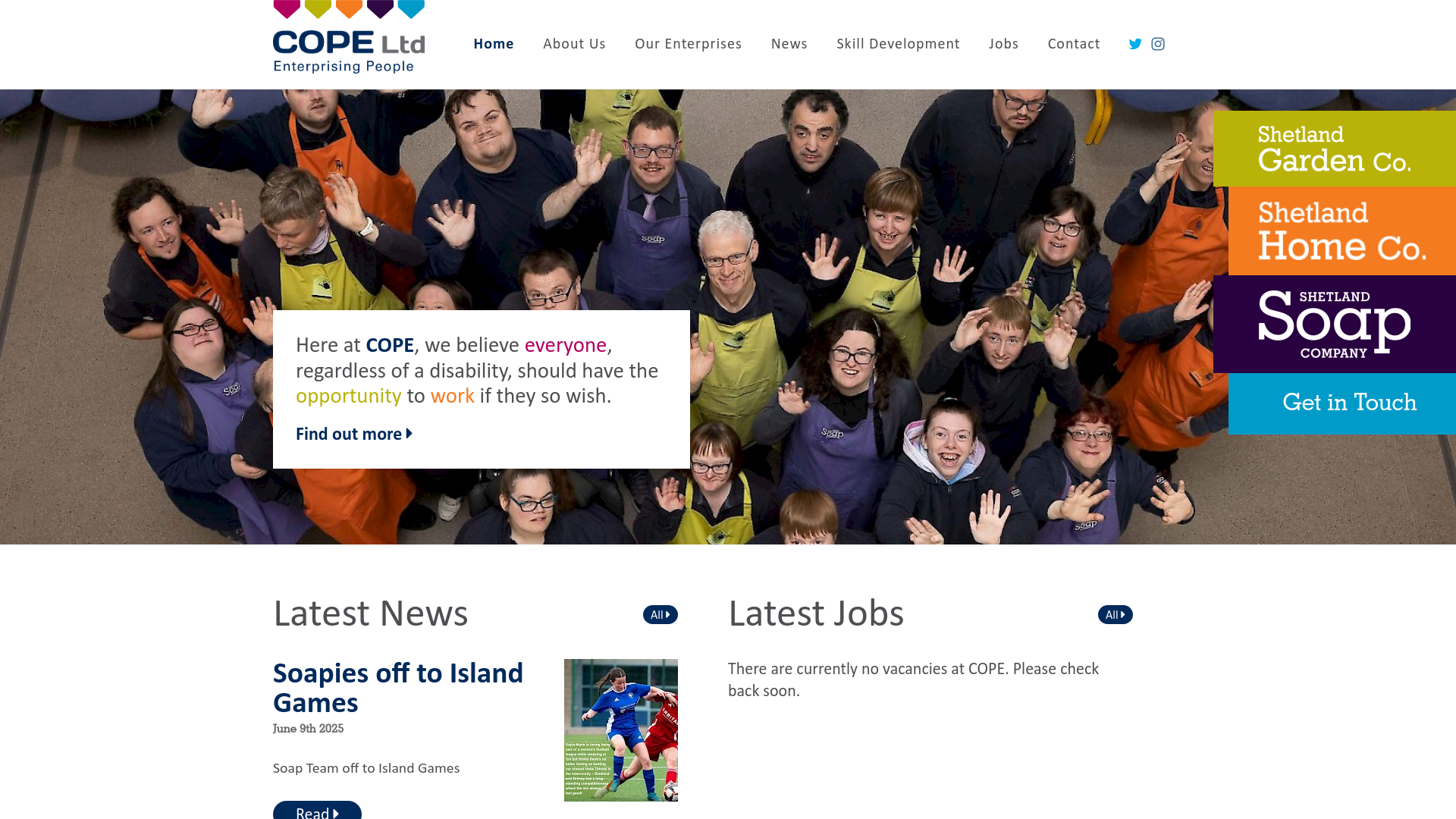 Website screenshot