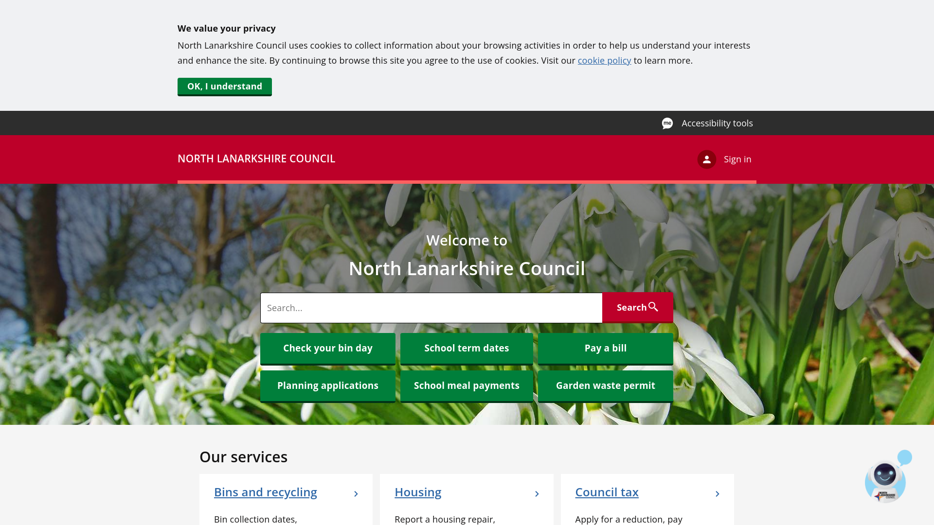 Website screenshot