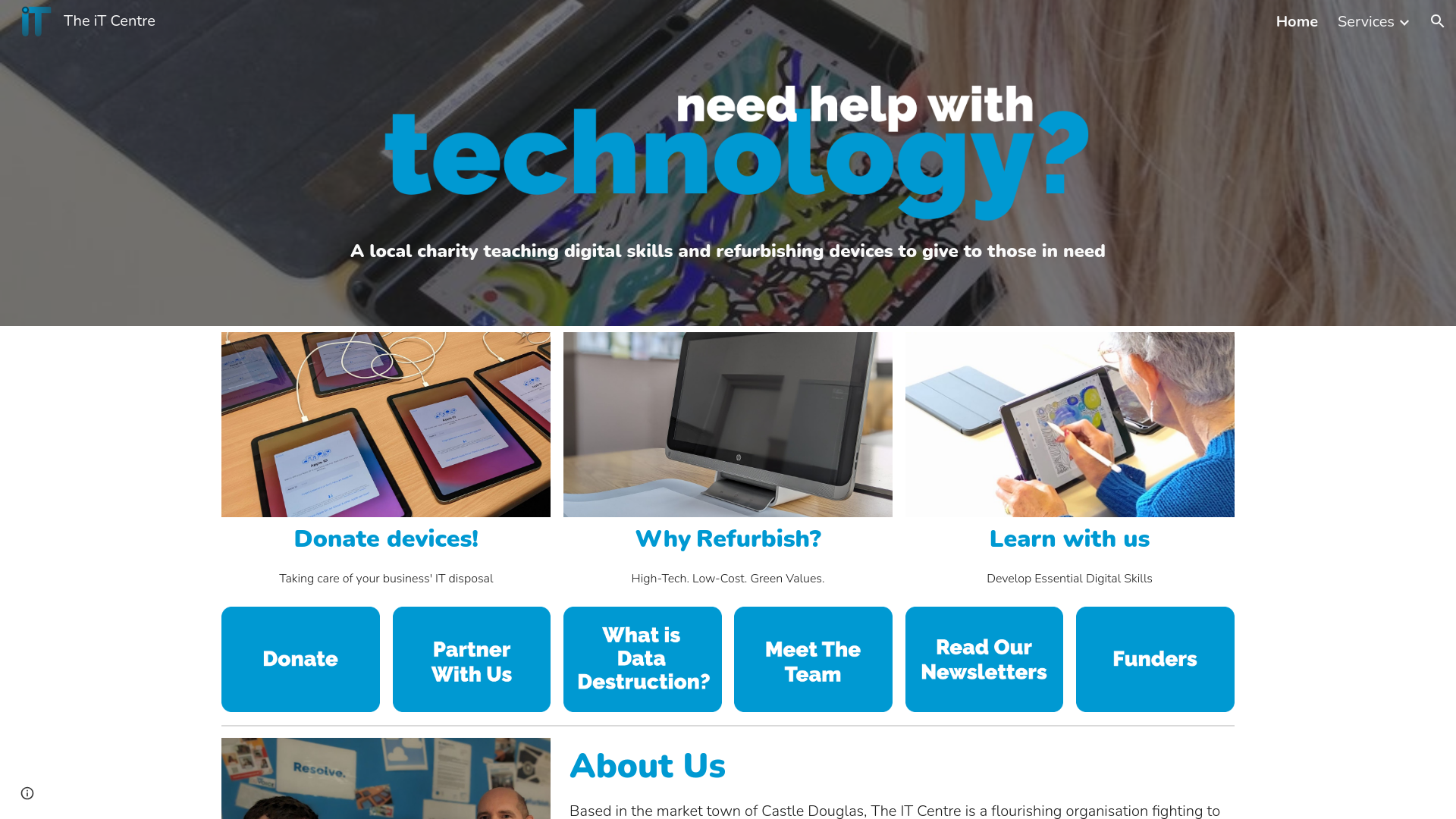 Website screenshot