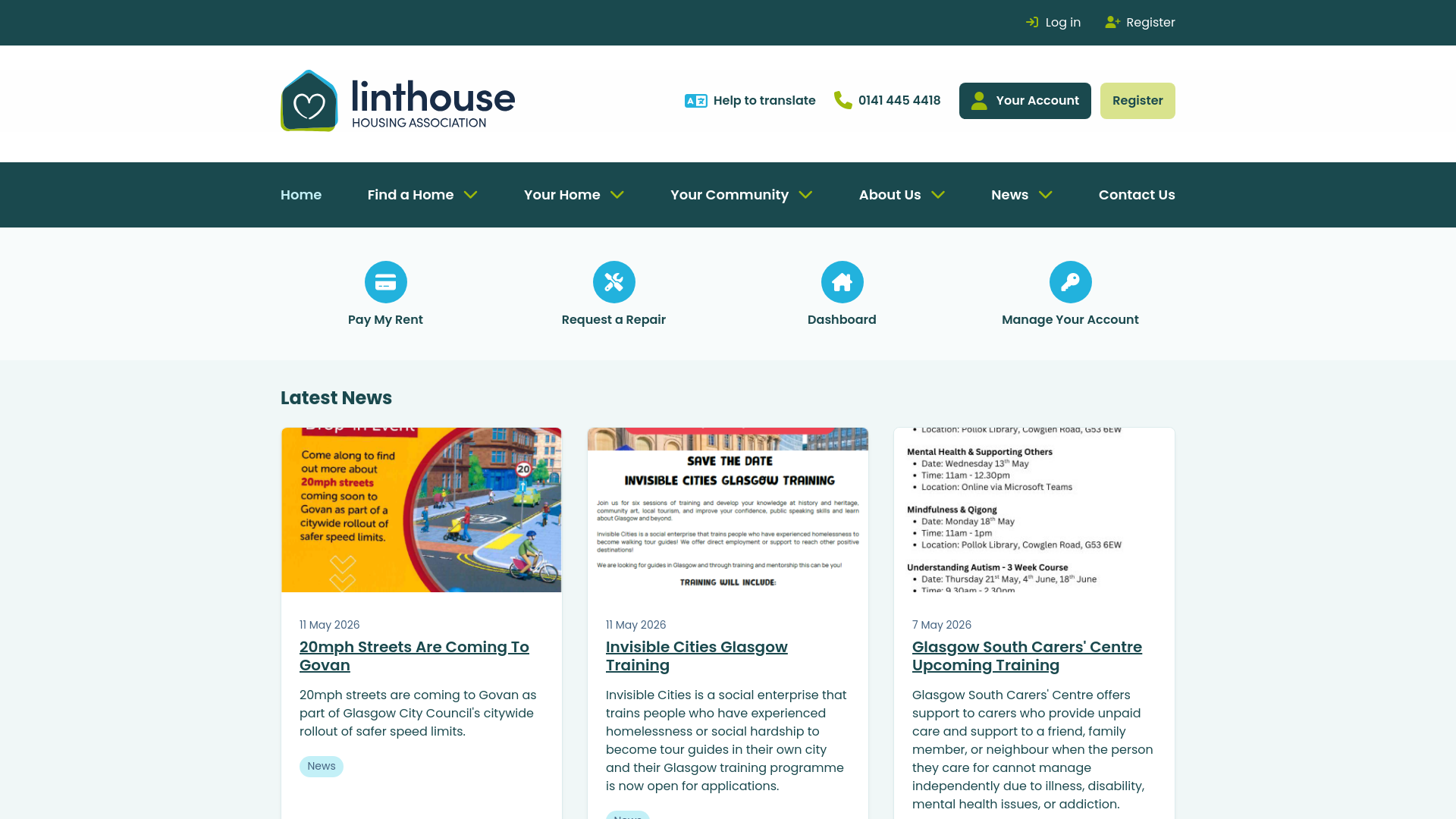 Website screenshot