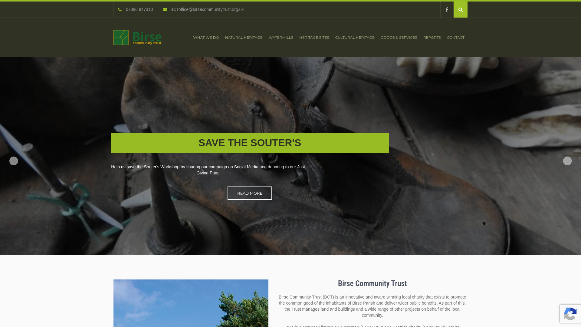 Website screenshot