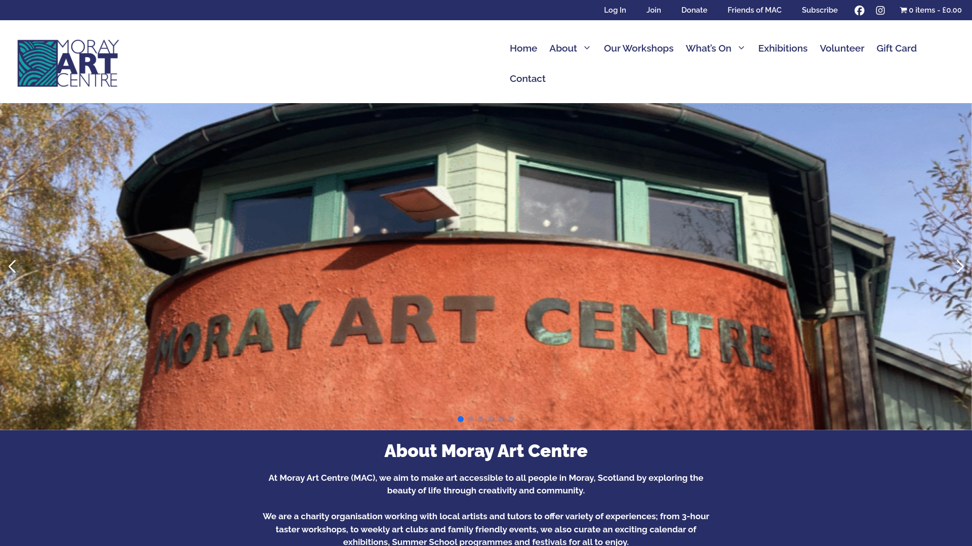 Website screenshot