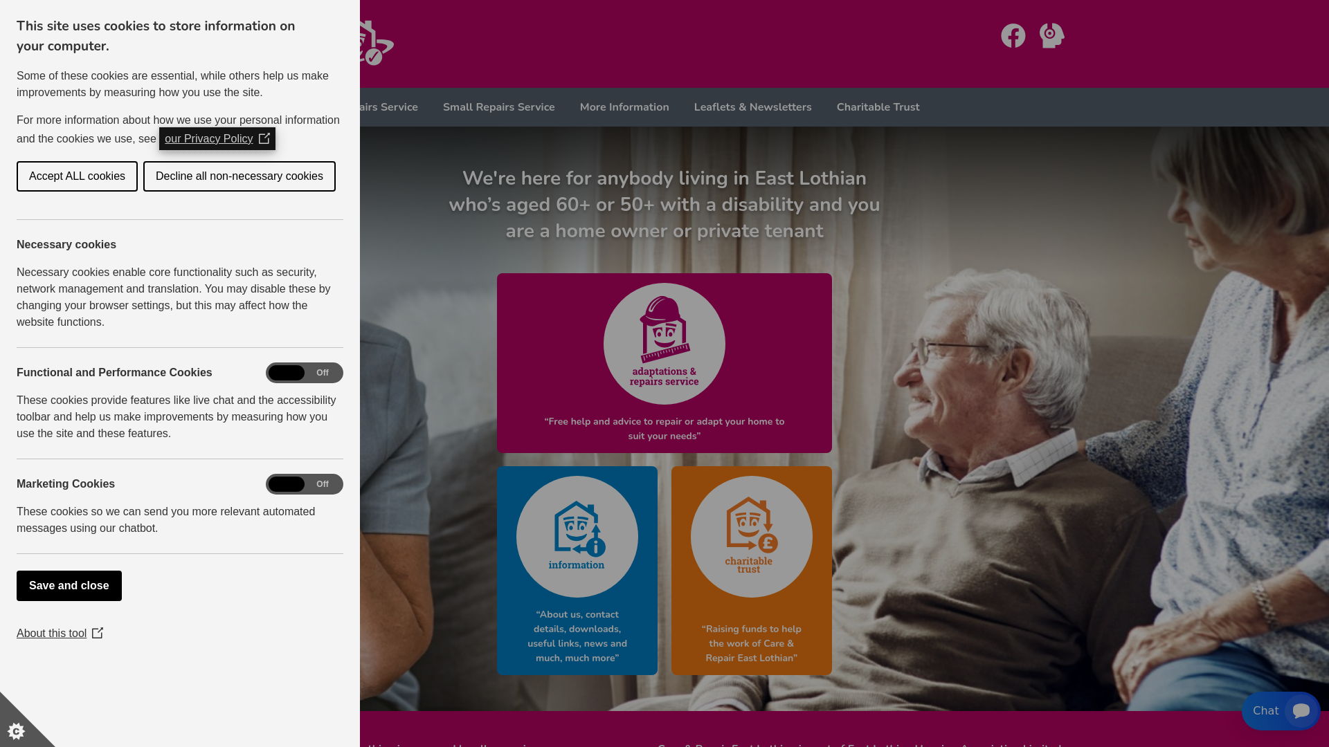 Website screenshot