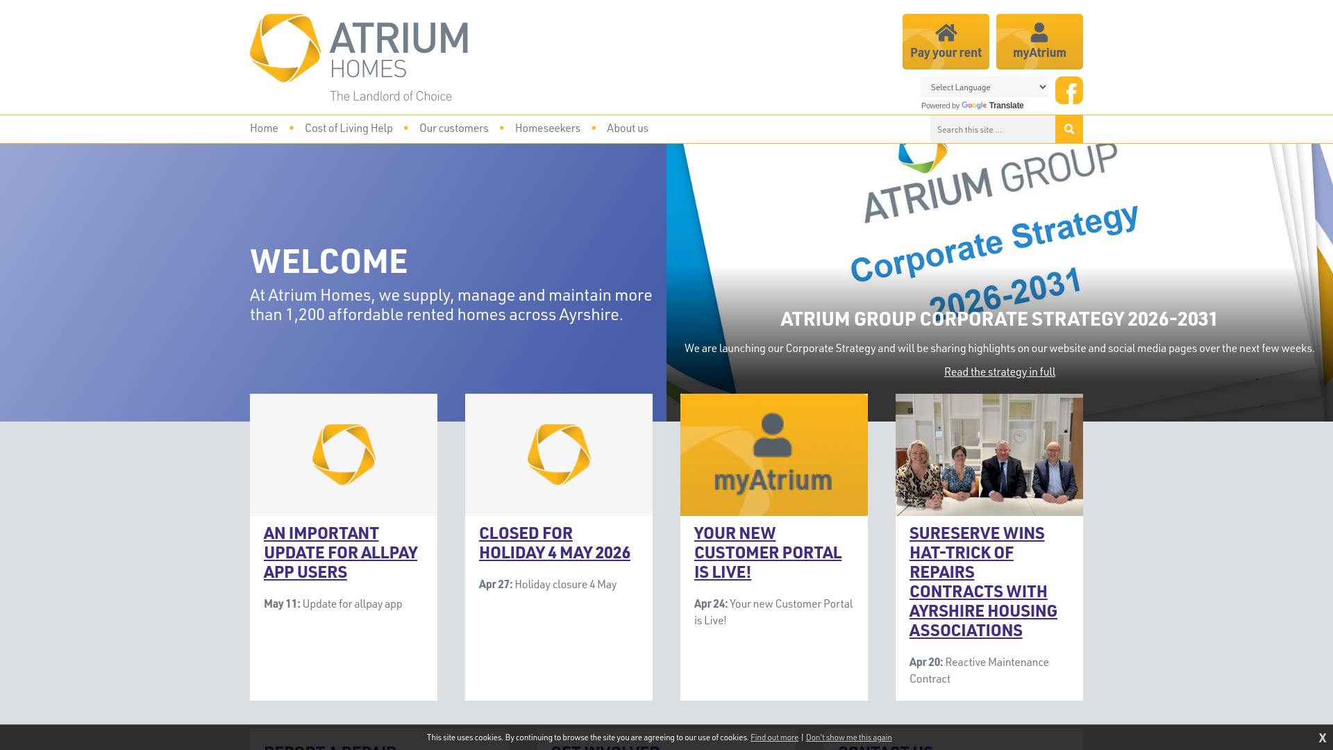 Website screenshot